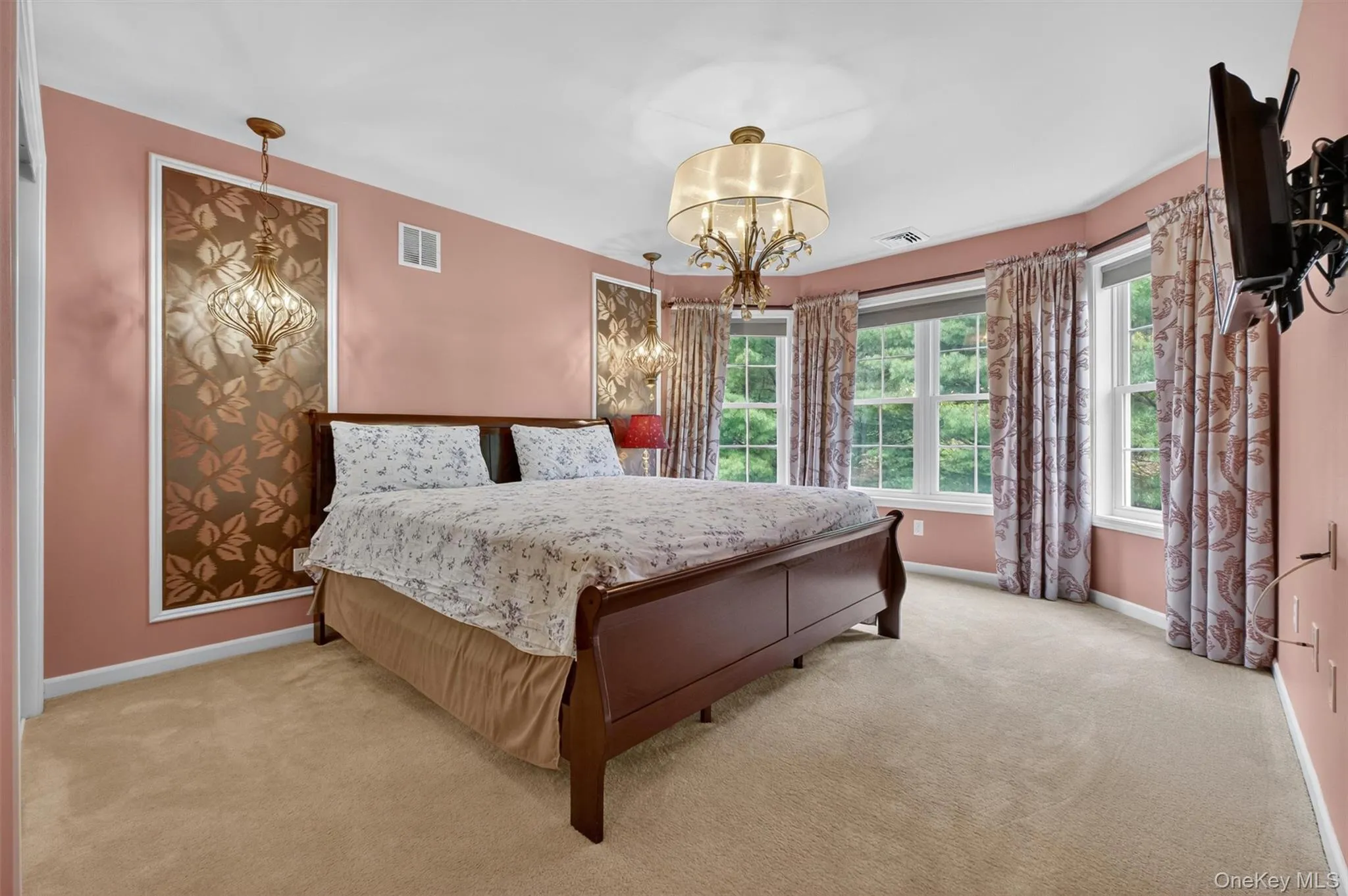 Private princess suite with custom wall accents, statement lighting, and scenic views. Private princess suite with custom wall accents, statement lighting, and scenic views.