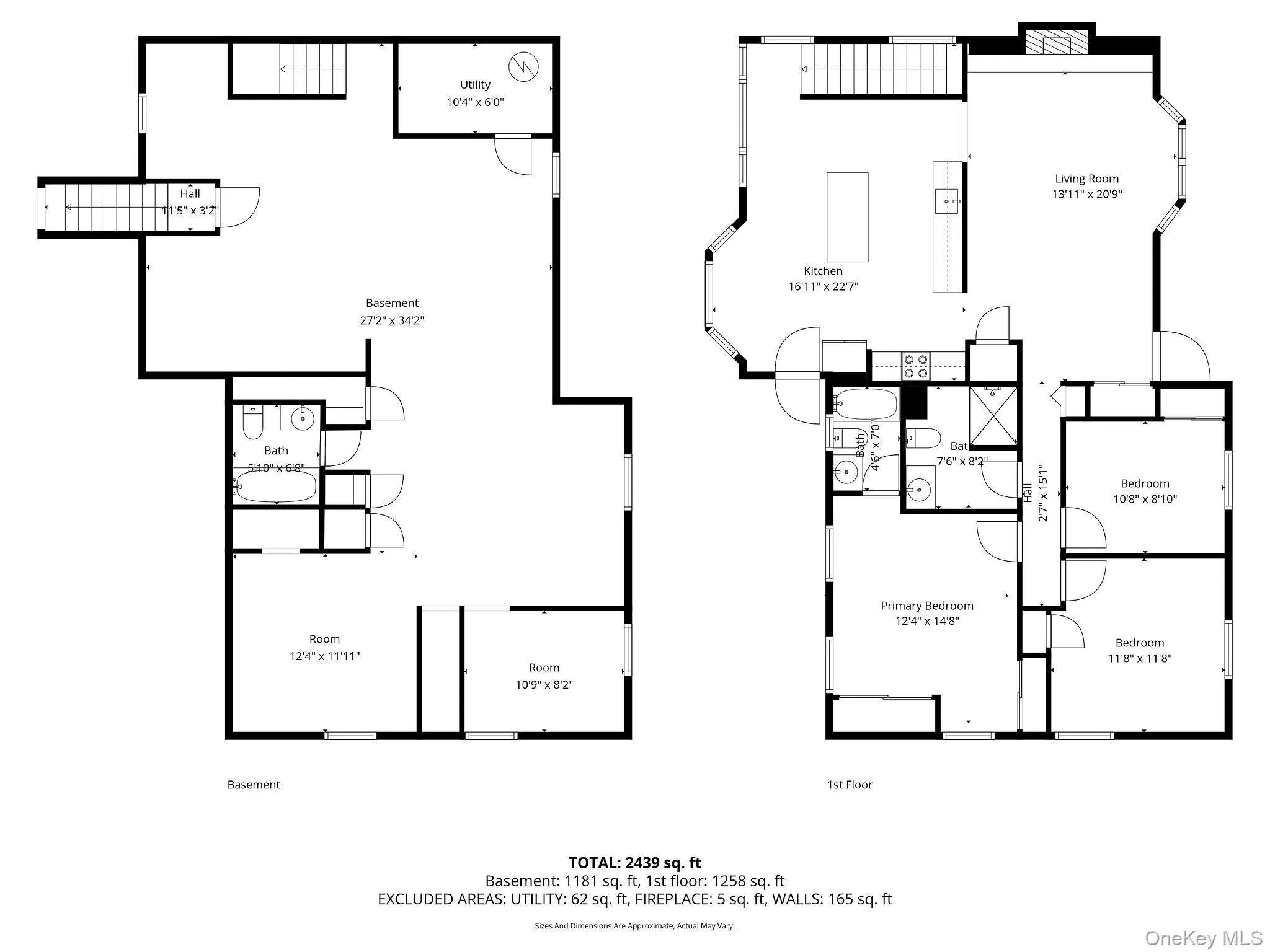 Floor plan of both levels Floor plan of both levels