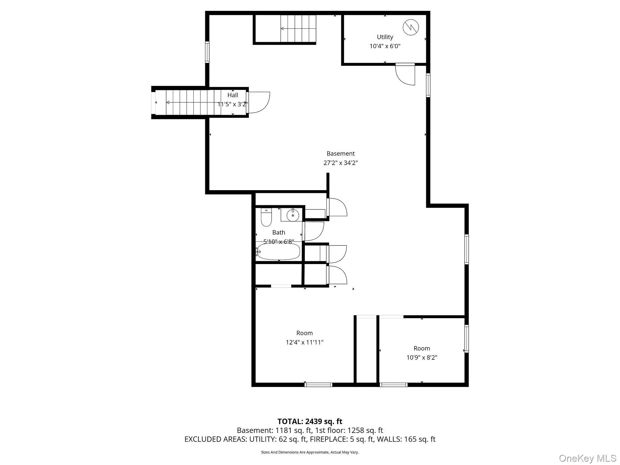 Floor plan of Basement Floor plan of Basement