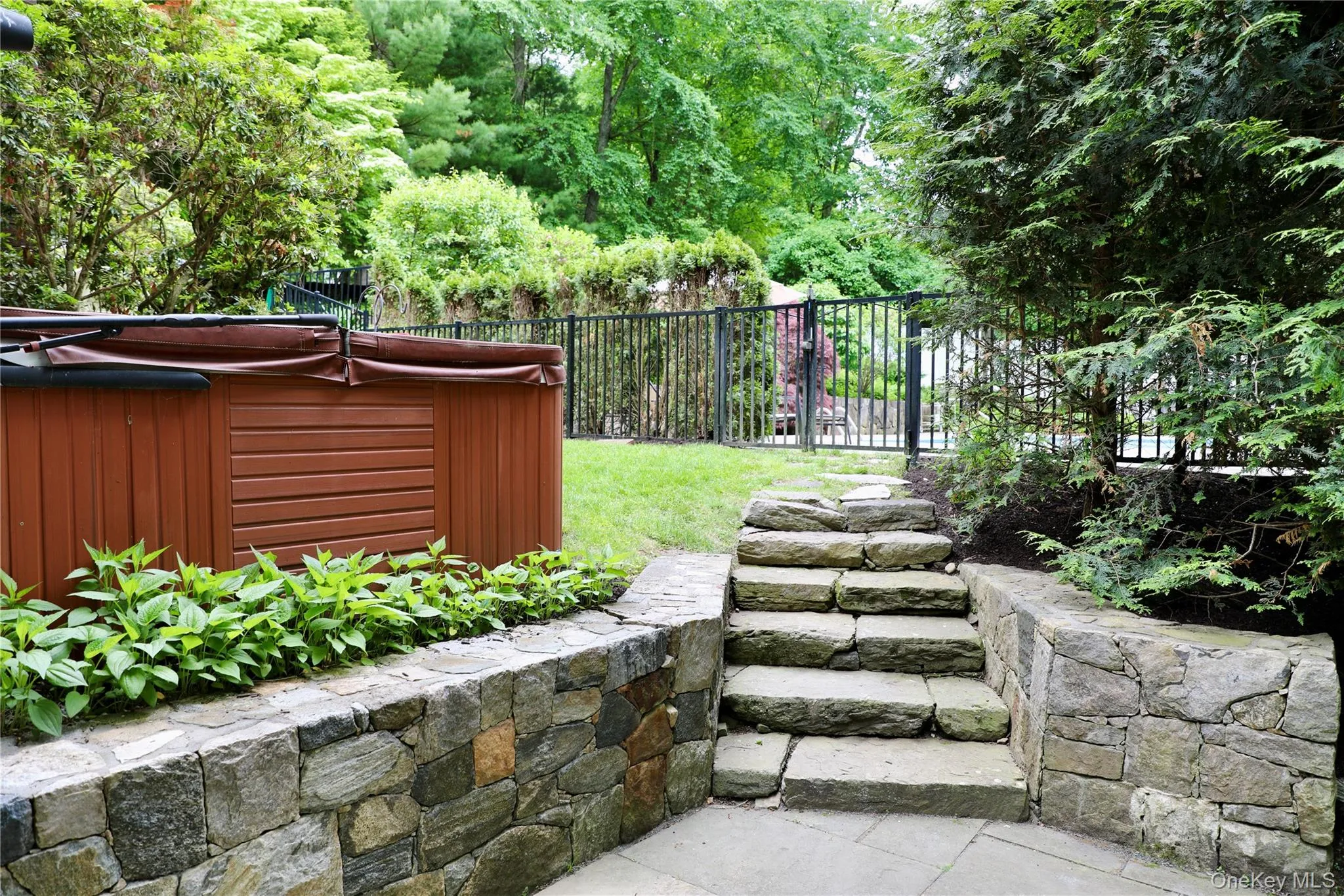 Stone walls and steps are throughout the property Stone walls and steps are throughout the property