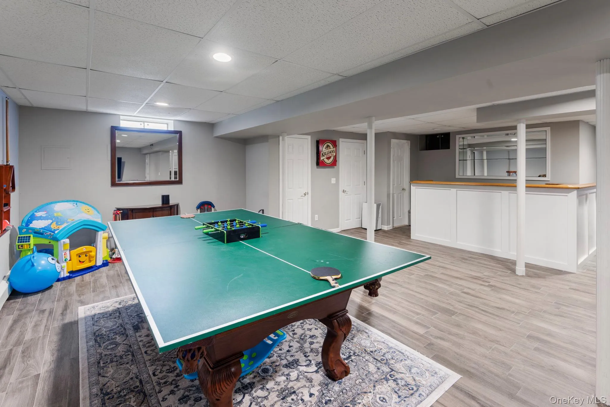 Finished Basement with Gaming Area Finished Basement with Gaming Area