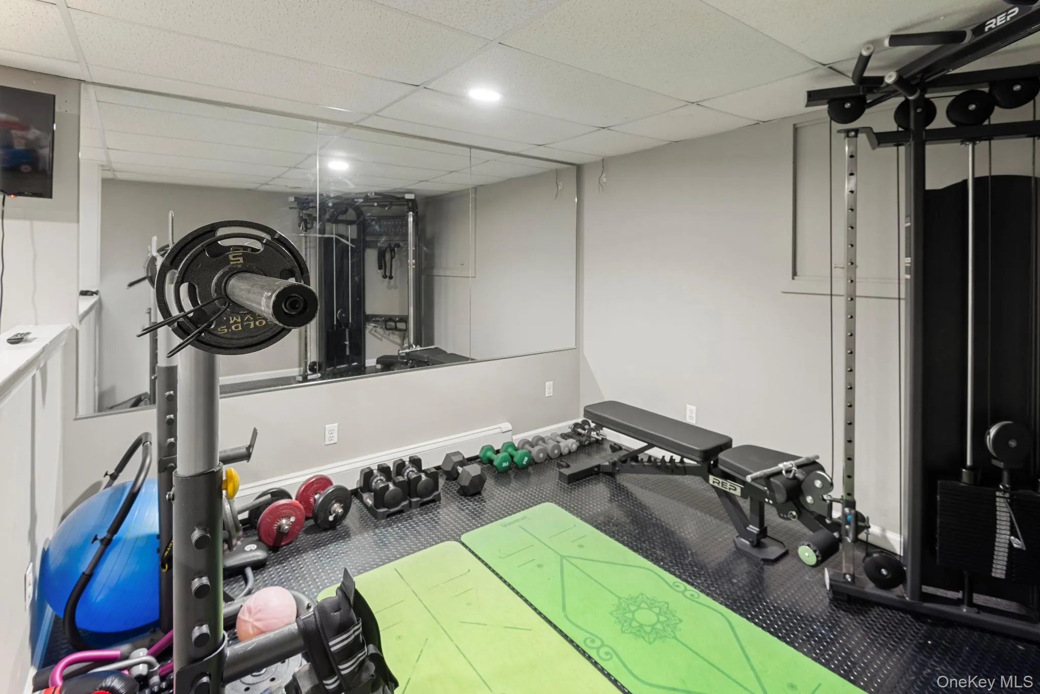 Gym Area In Basement Gym Area In Basement