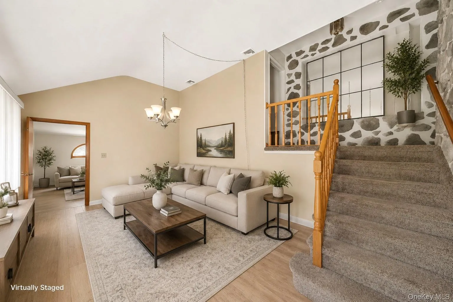 Formal LR with Vaulted Ceilings - Digitally Staged/Renovated Formal LR with Vaulted Ceilings - Digitally Staged/Renovated