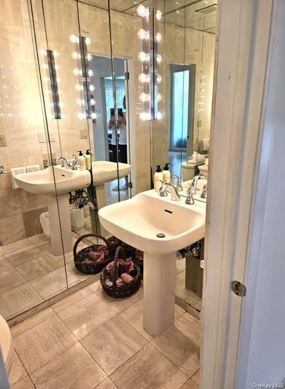 Neutral colored Powder Room Neutral colored Powder Room
