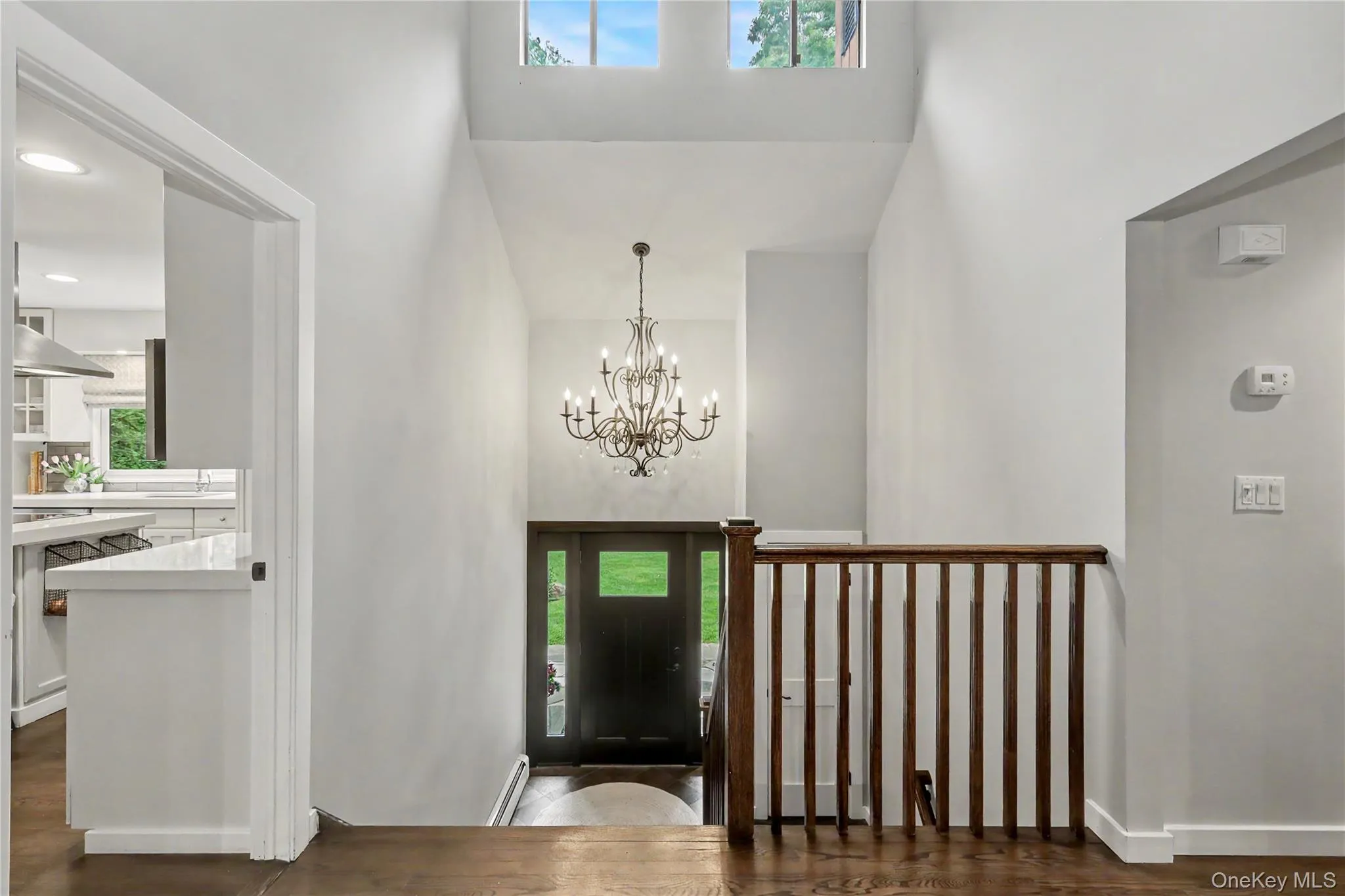 Bright sun filled entry. Bright sun filled entry.