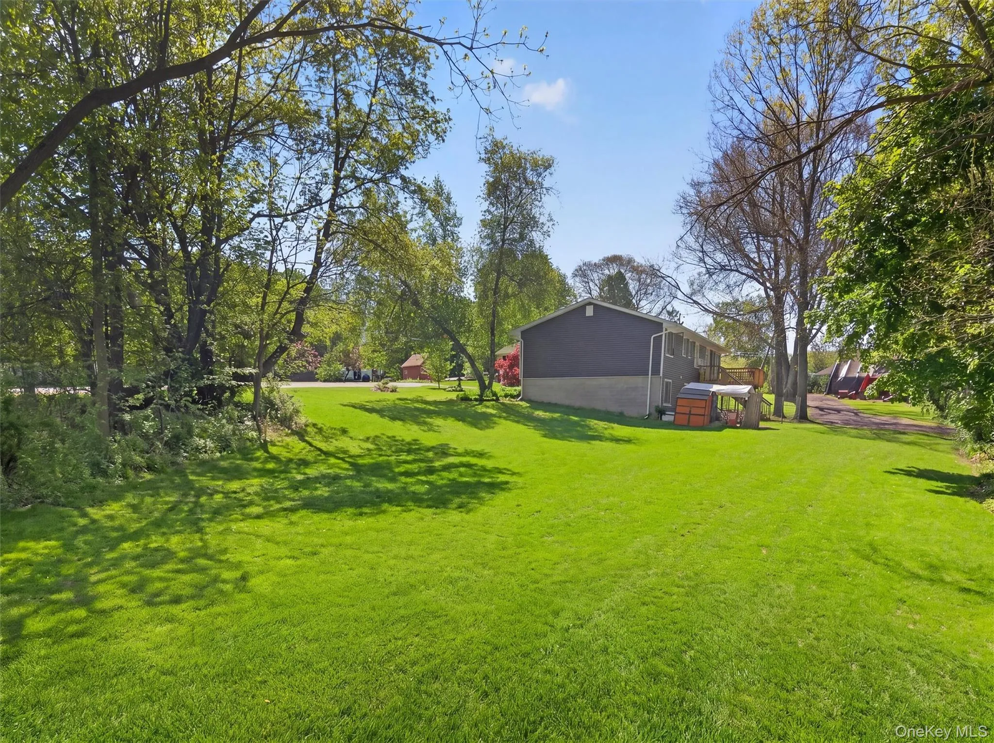 The yard is big, flat and private The yard is big, flat and private