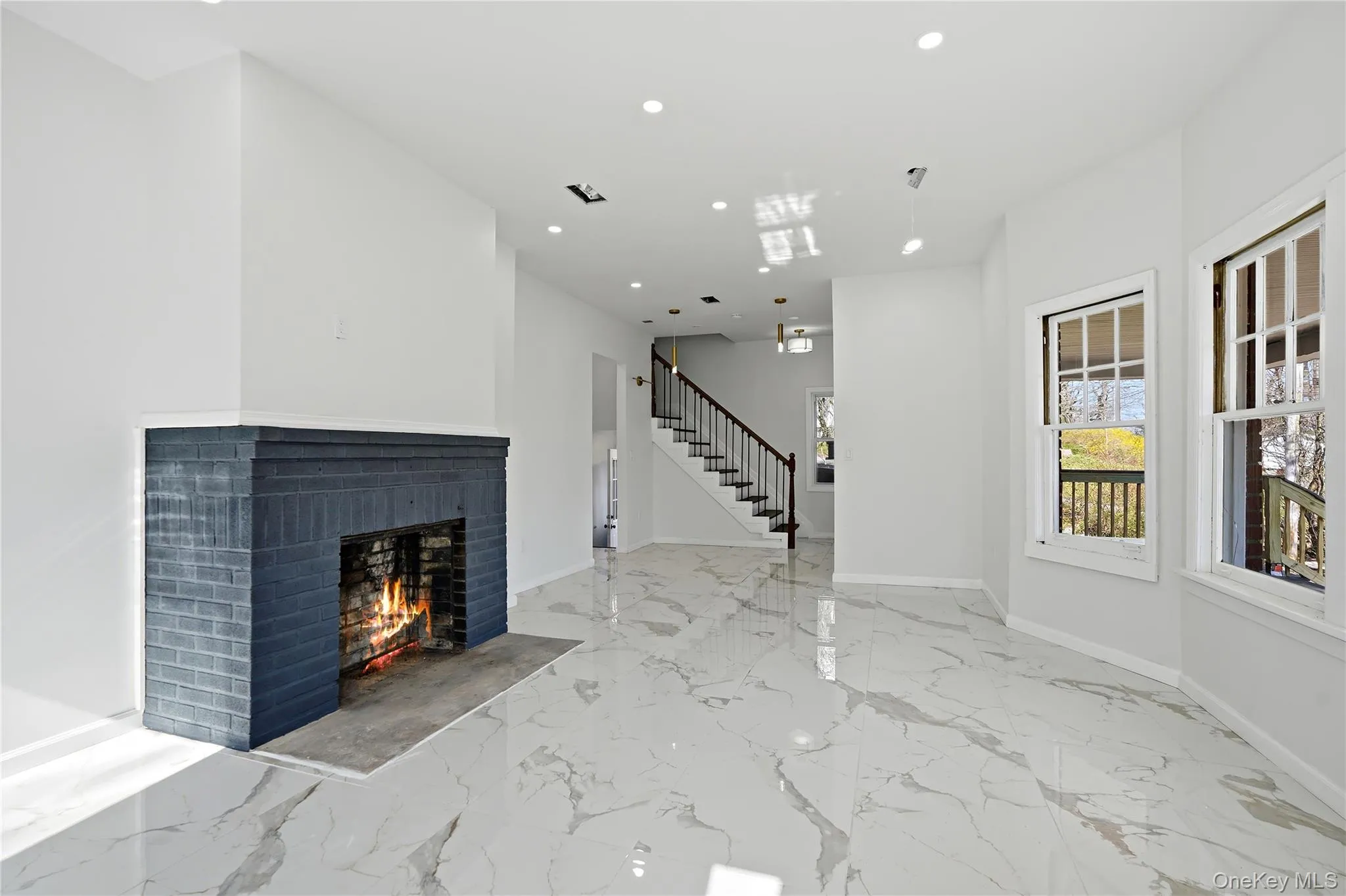 Brick fireplace Brick fireplace
