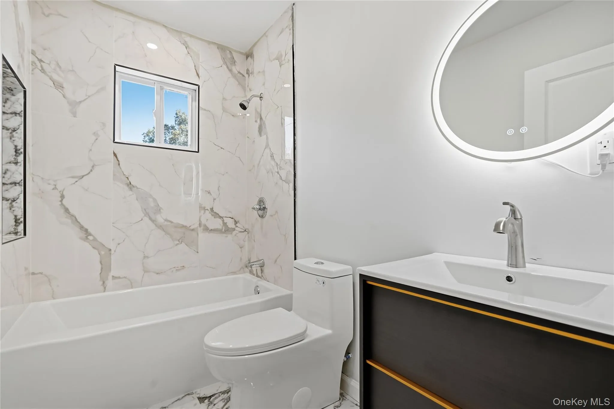 Hall bathroom with soaking tub Hall bathroom with soaking tub
