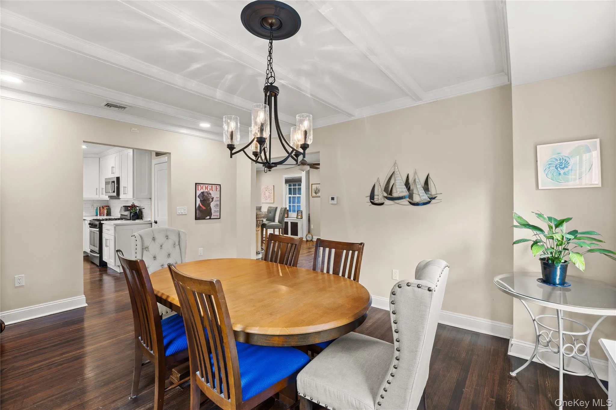 Steps from this dining room is Cafe Joelle — the Sayville institution locals swear they'd never leave the neighborhood without. Steps from this dining room is Cafe Joelle — the Sayville institution locals swear they'd never leave the neighborhood without.