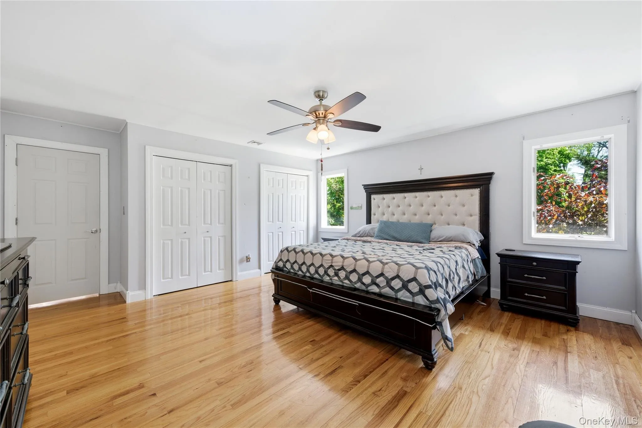 Huge Primary Bedroom with 2 Closets & 1 Walk-in Closet w/Fan Huge Primary Bedroom with 2 Closets & 1 Walk-in Closet w/Fan