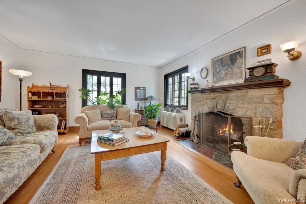 Spacious living room with fireplace Spacious living room with fireplace