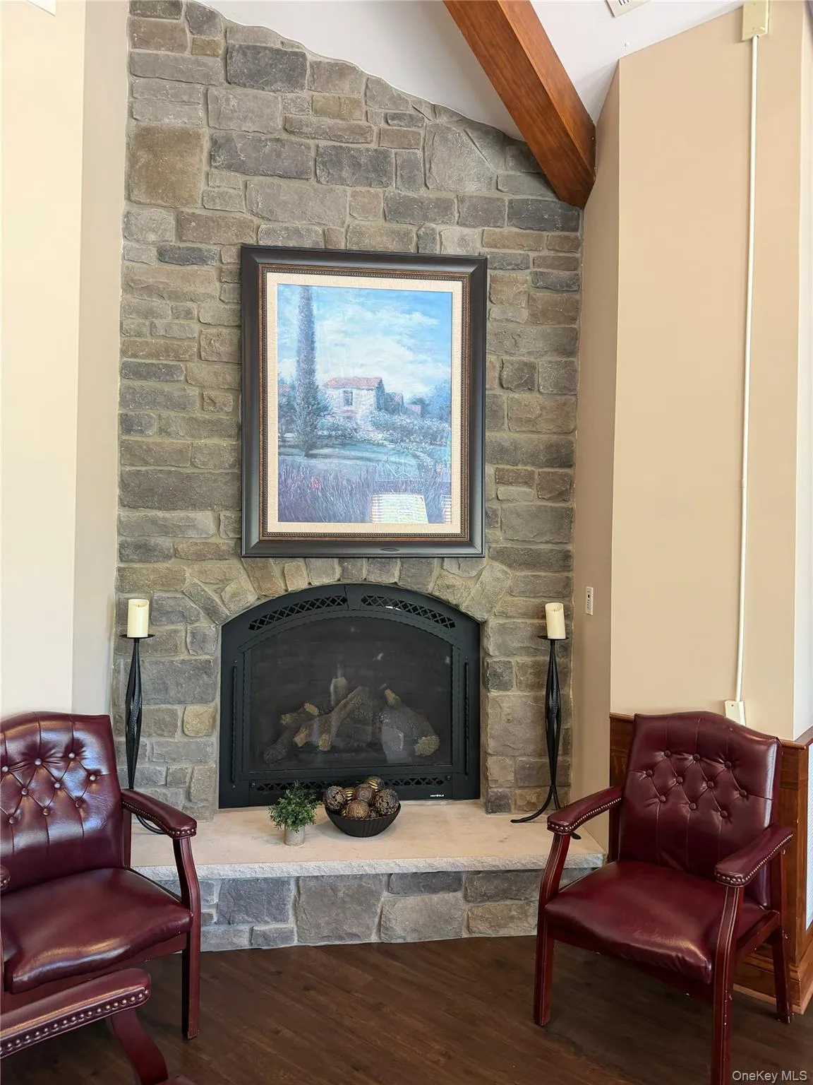 Fireplace in Community Building Fireplace in Community Building