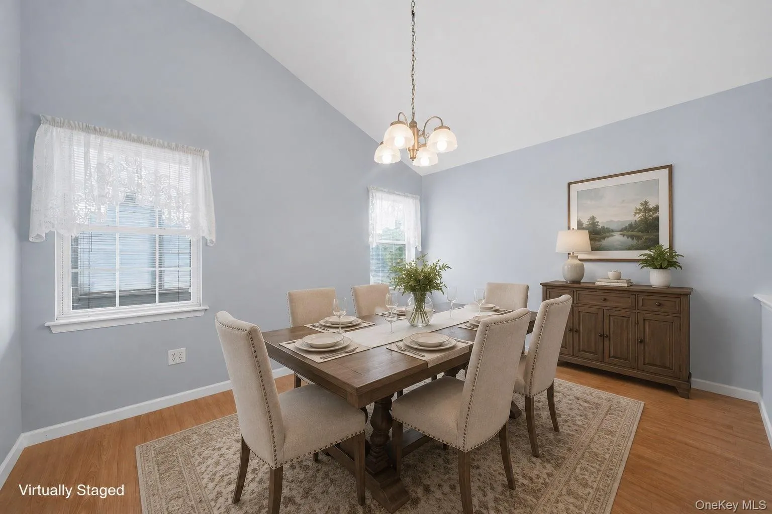 Virutally staged Formal Dining Room Virutally staged Formal Dining Room