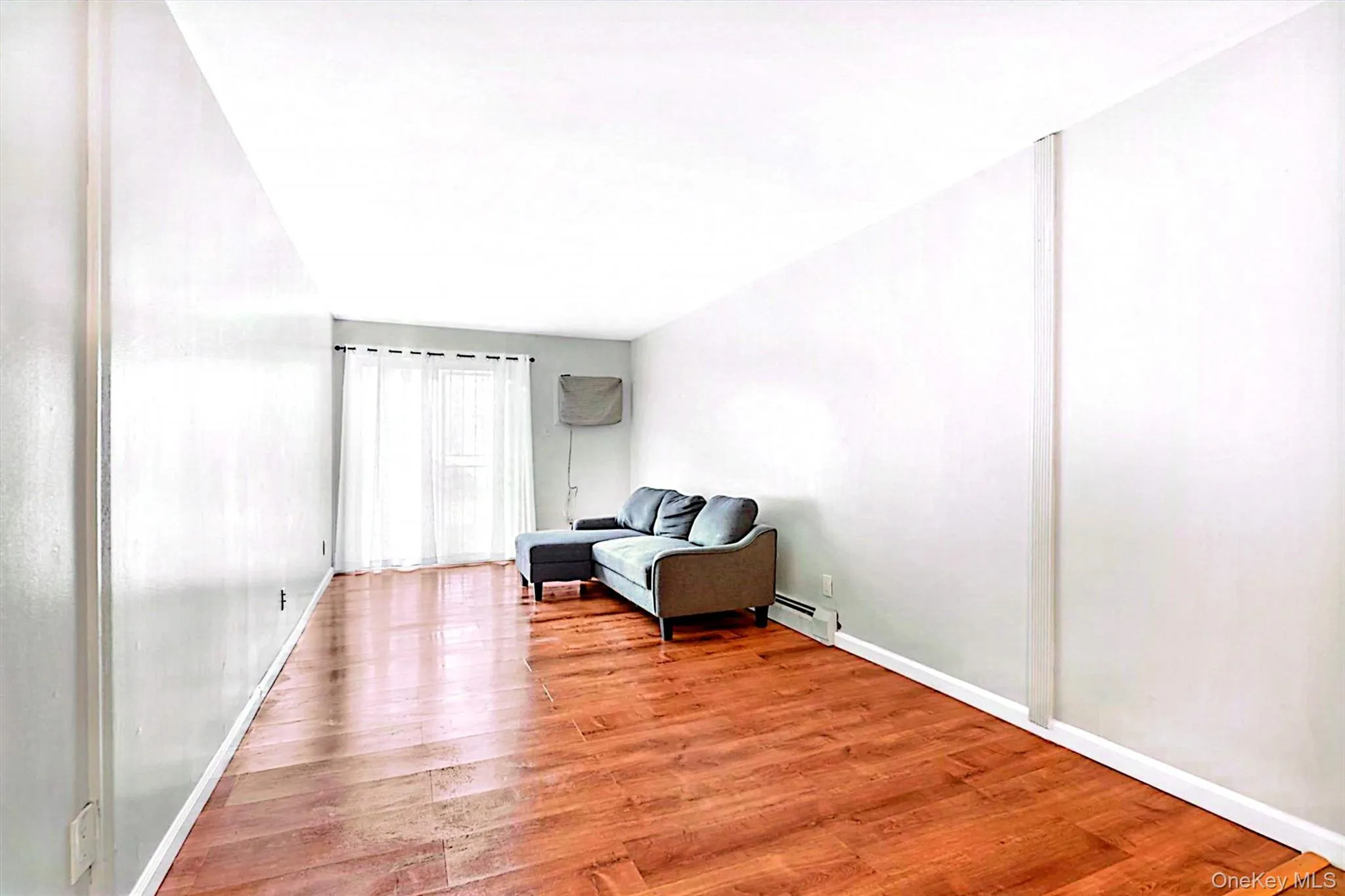 Large living room with sliding door Large living room with sliding door
