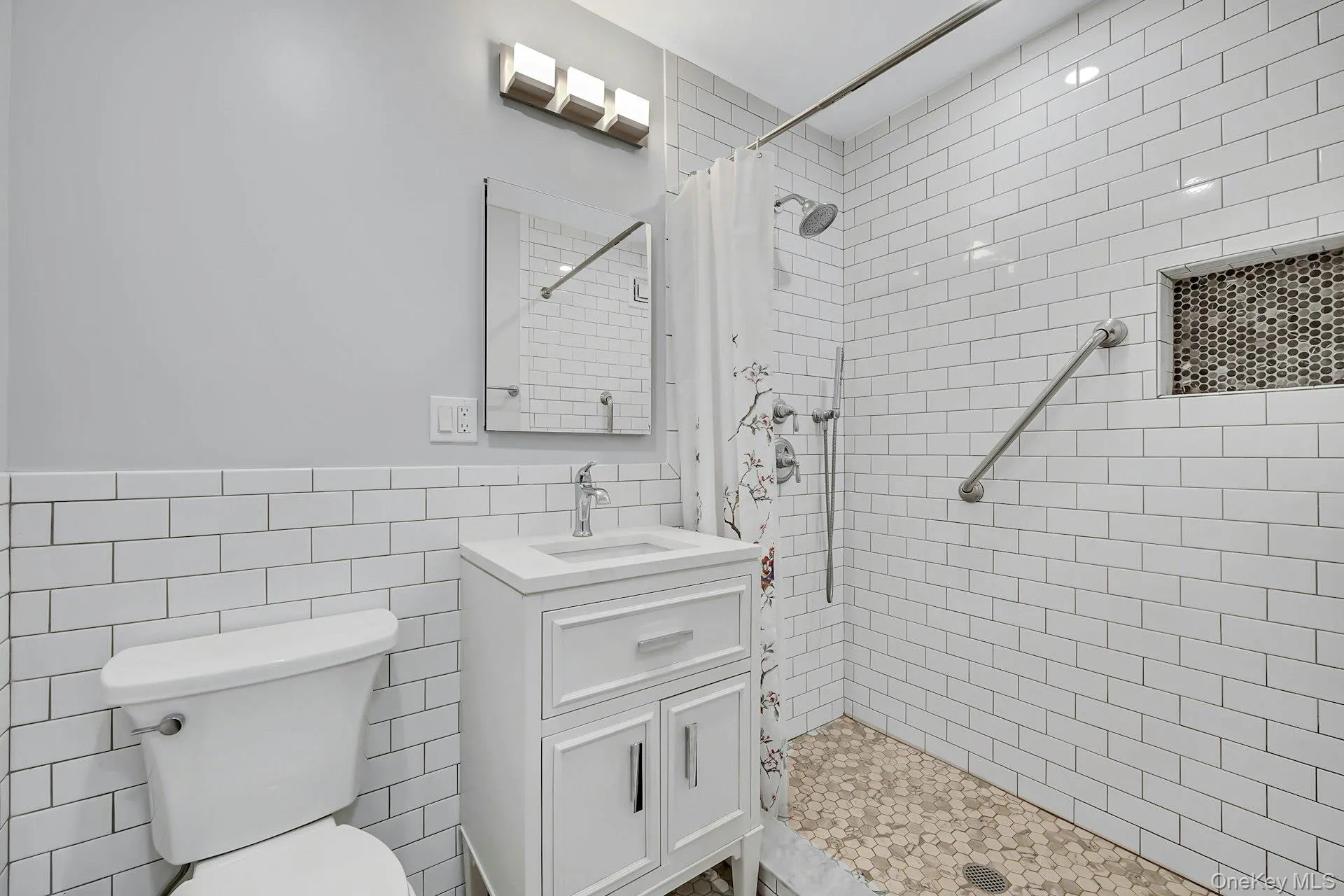 Renovated primary bath with walk in shower Renovated primary bath with walk in shower