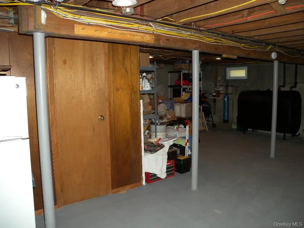 Secure basement storage. Secure basement storage.