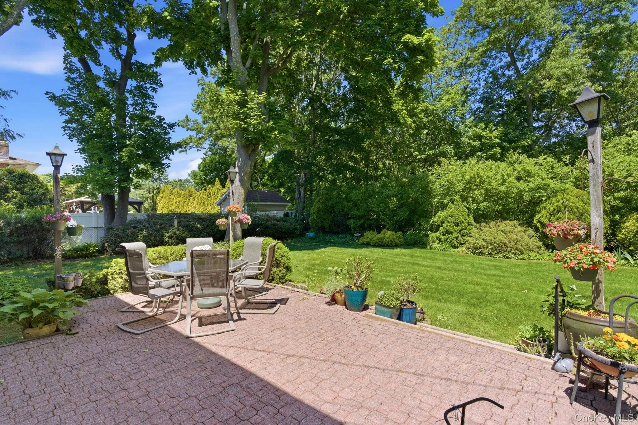 Paver Patio in very Private Yard Paver Patio in very Private Yard