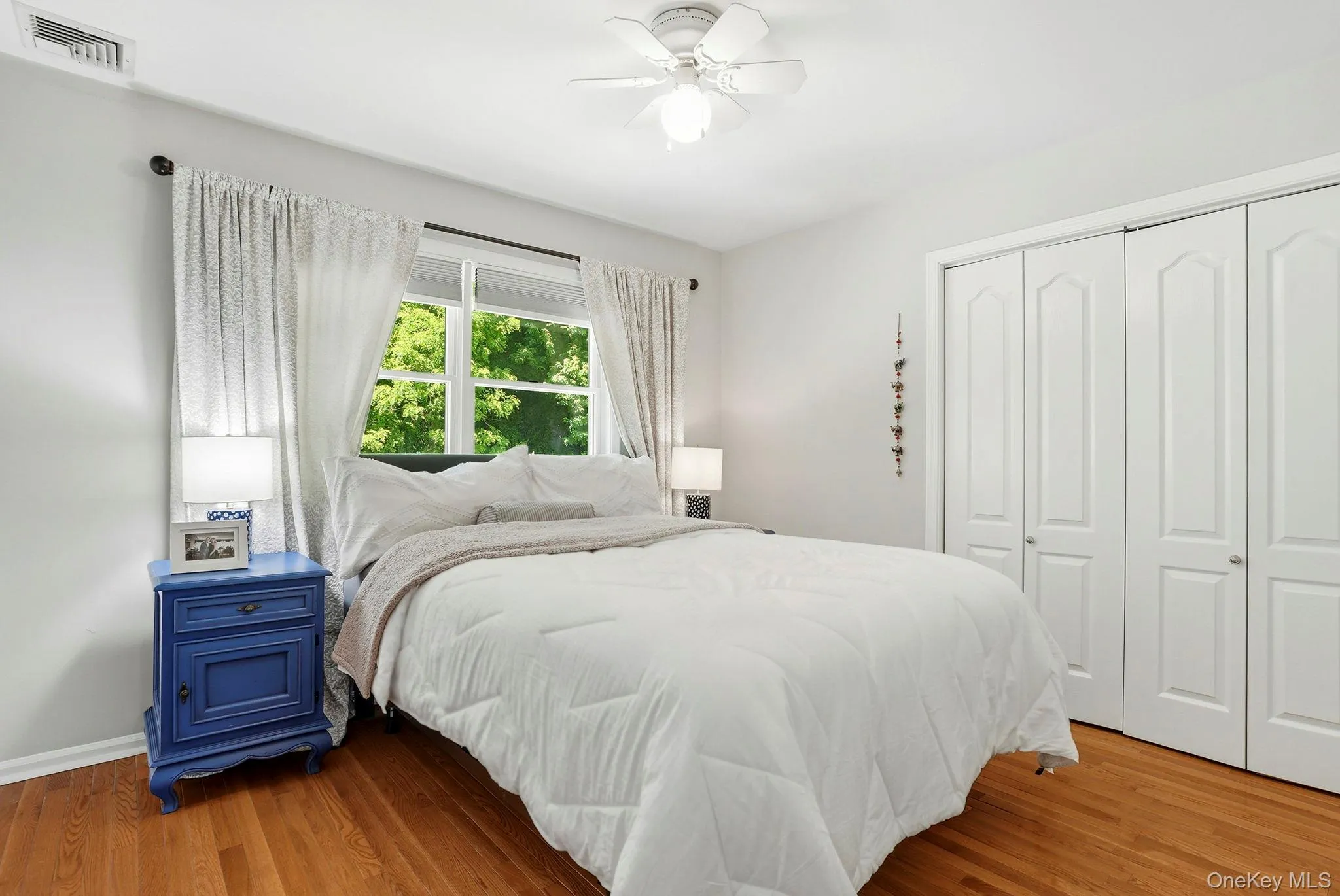 Bedroom three at the back, center of the hall makes a lovely guest room. Bedroom three at the back, center of the hall makes a lovely guest room.