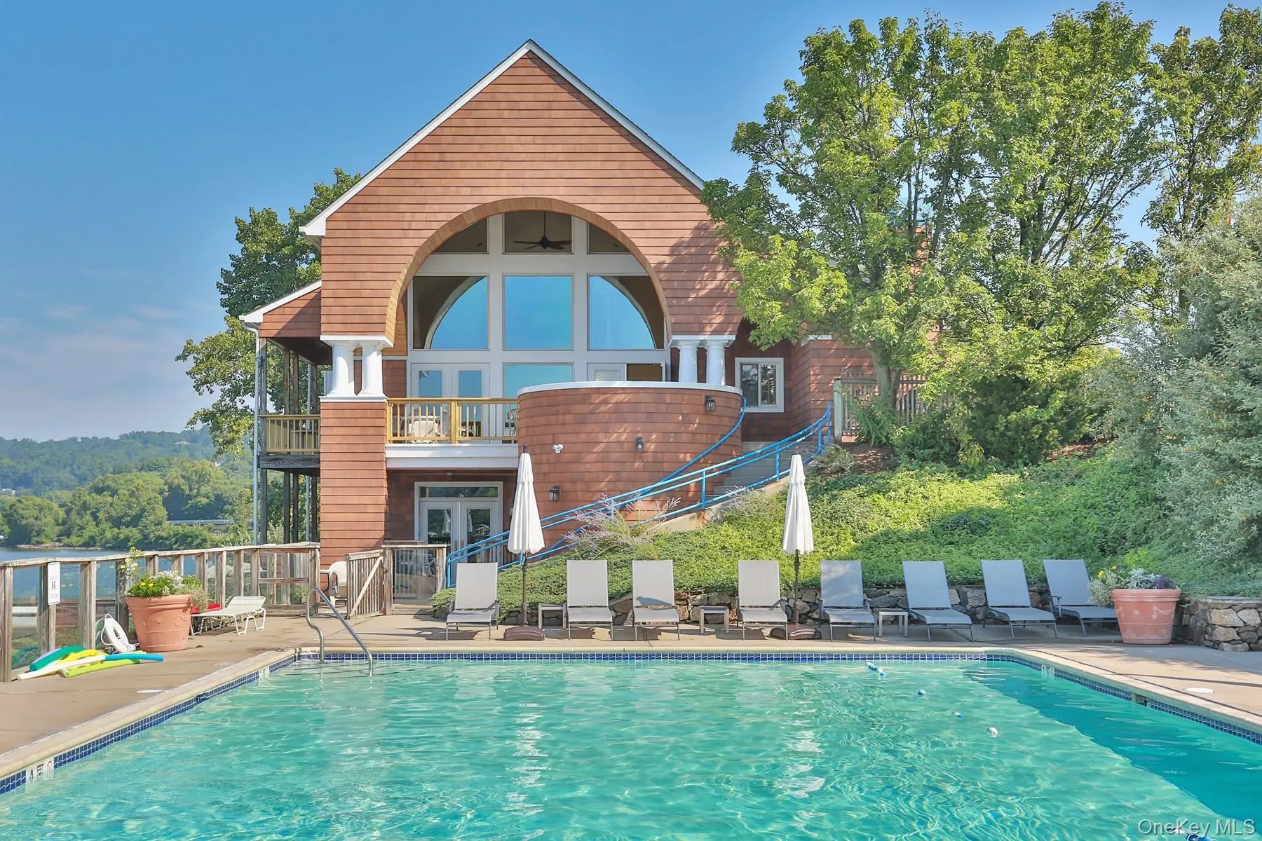 Enjoy the one of a kind Hudson House pool. There is no better place to watch the sunset while doing your laps. Enjoy the one of a kind Hudson House pool. There is no better place to watch the sunset while doing your laps.
