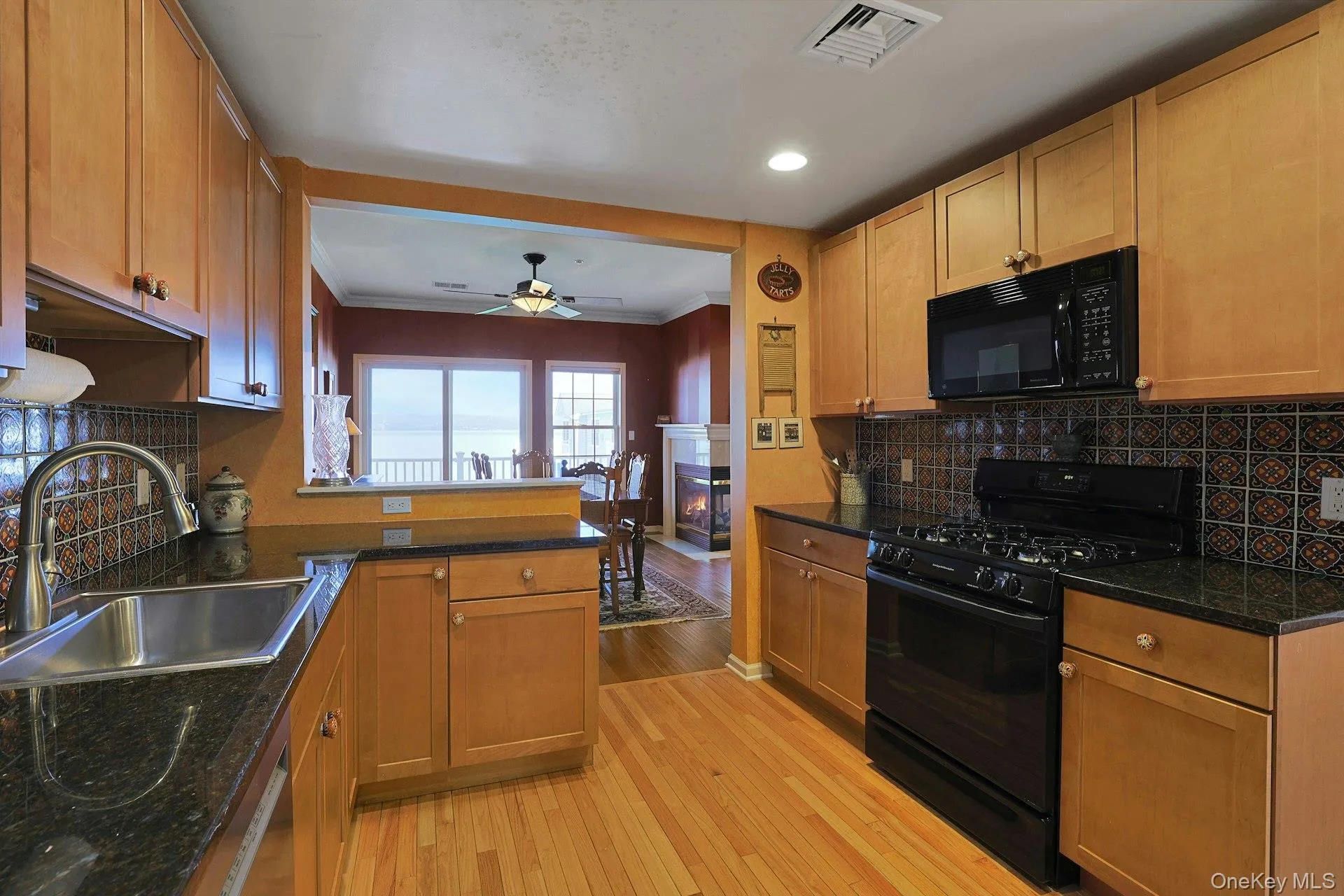 The kitchen also has a beautiful view of the Hudson River - imagine this view from your sink during meal prep! The kitchen also has a beautiful view of the Hudson River - imagine this view from your sink during meal prep!