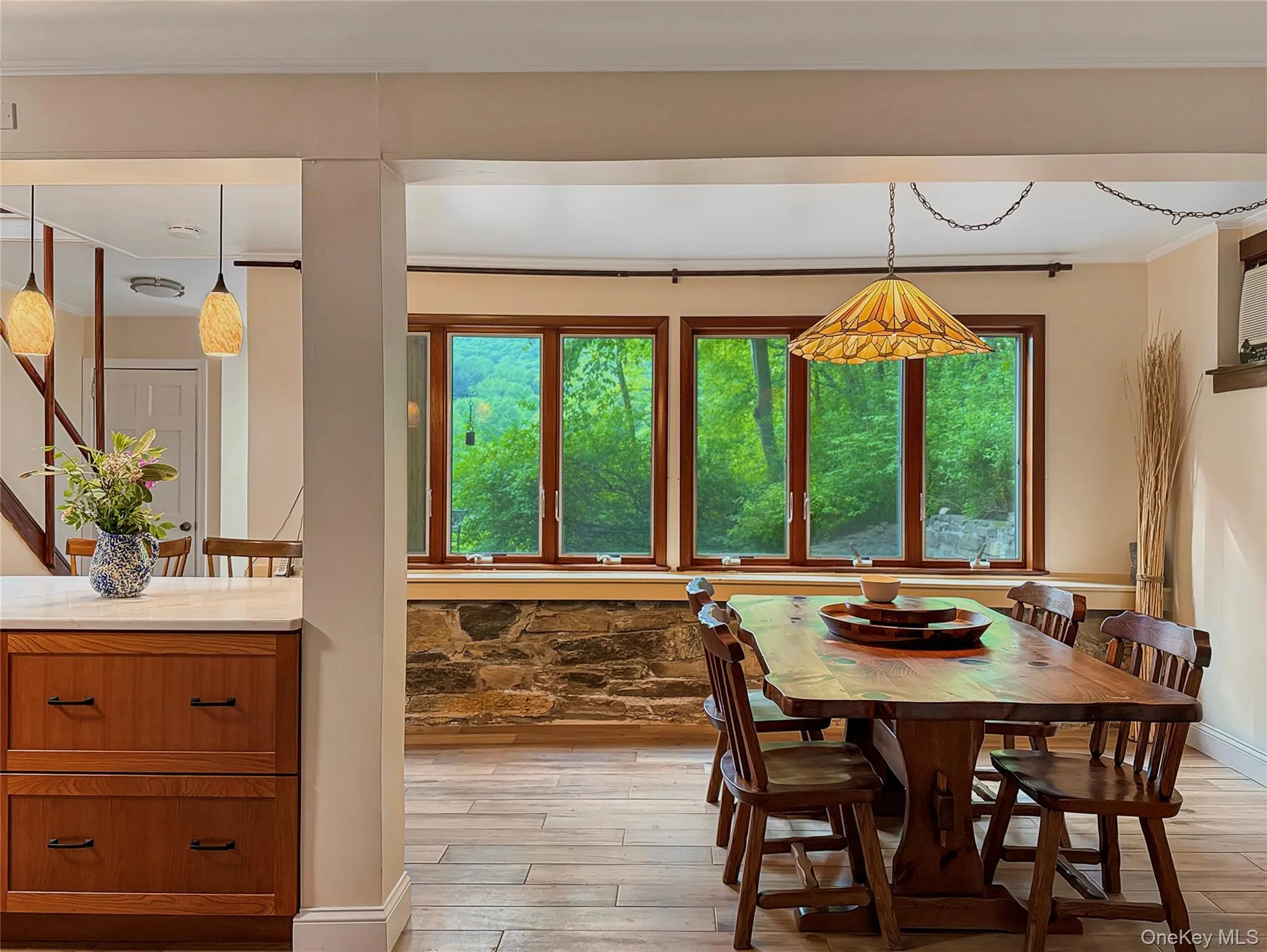 Dining area with lake views Dining area with lake views