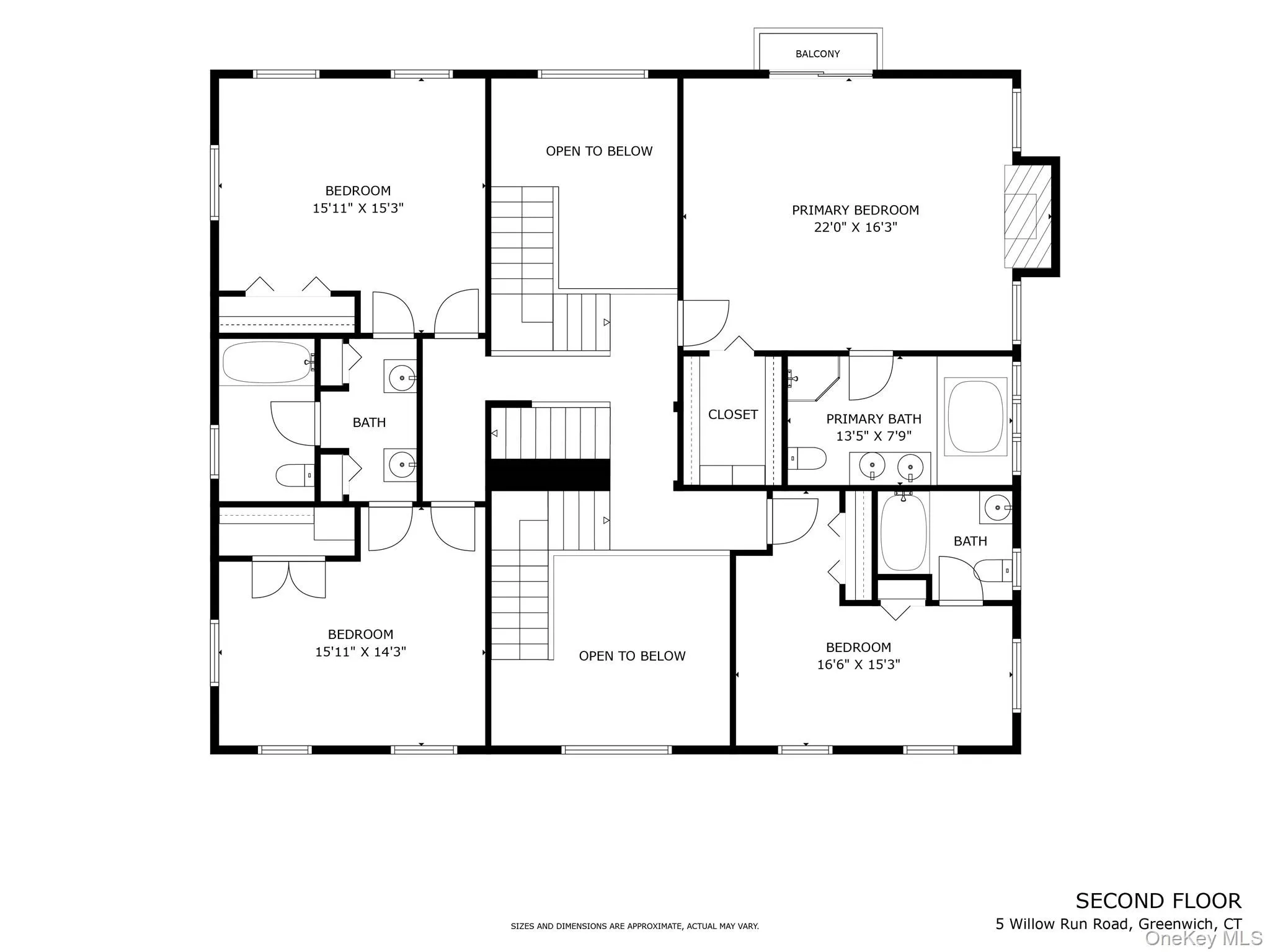 Second Level Floor Plan Second Level Floor Plan