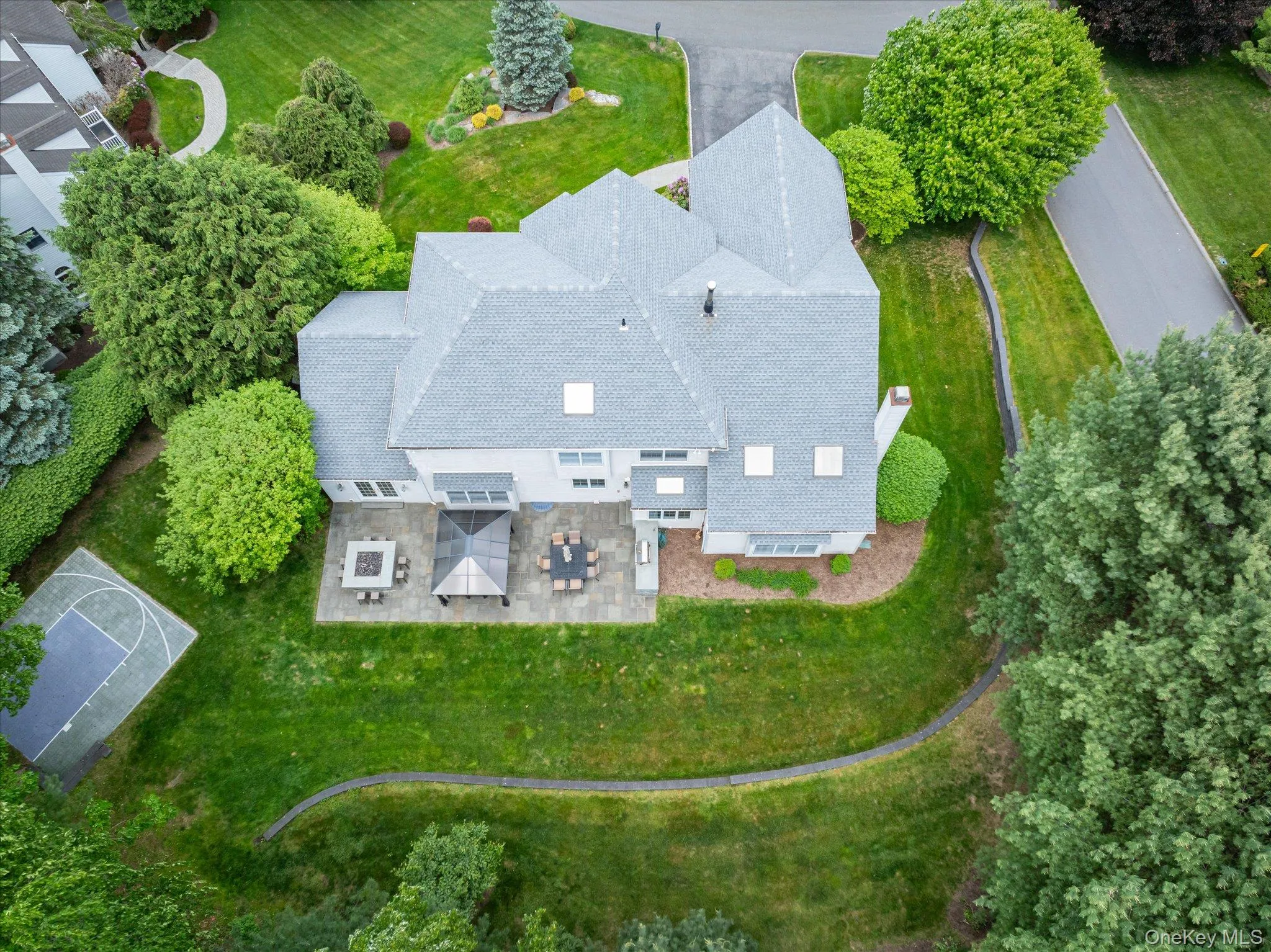 Aerial of House and Yard Aerial of House and Yard