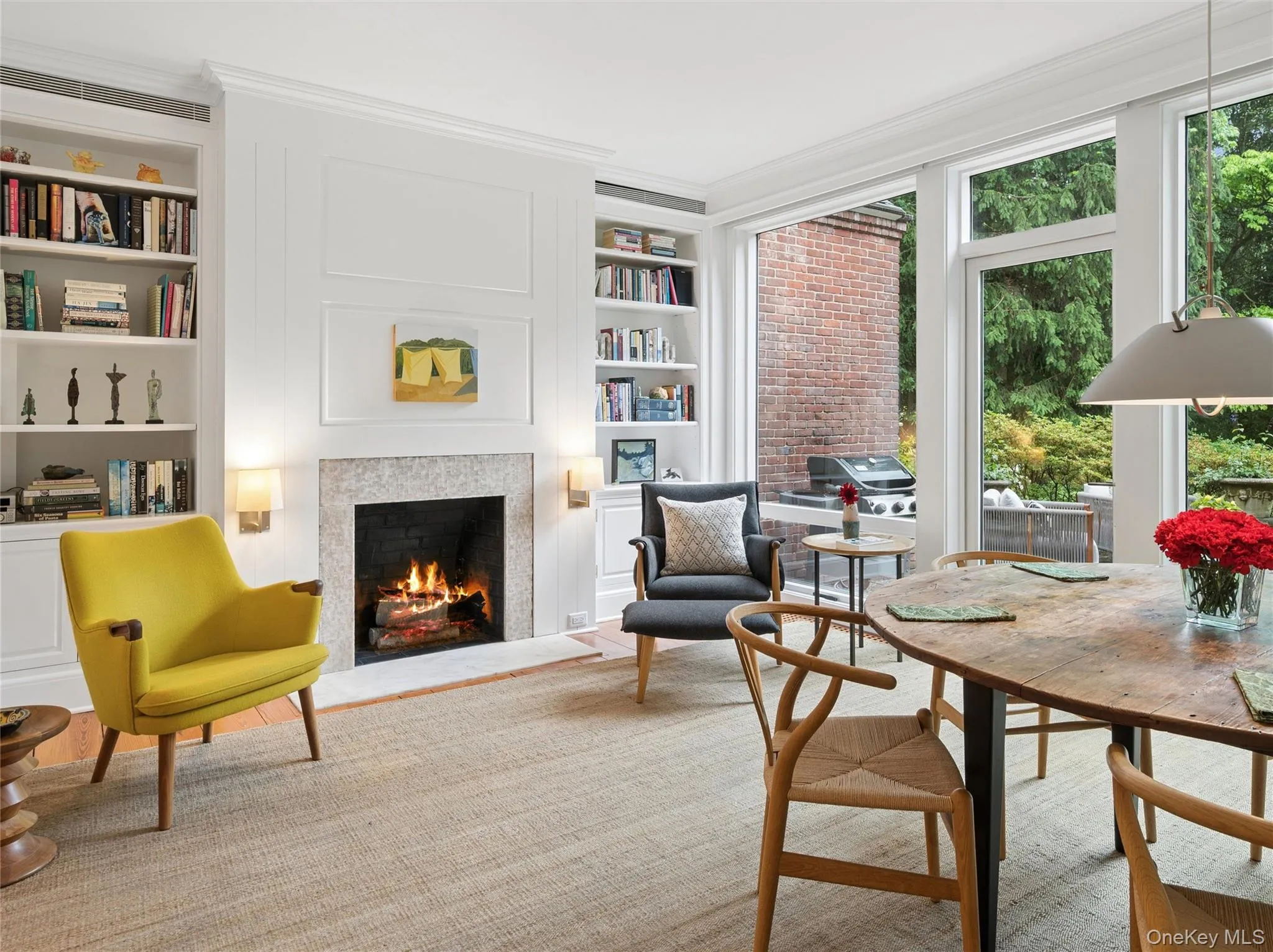 Family room with fireplace Family room with fireplace