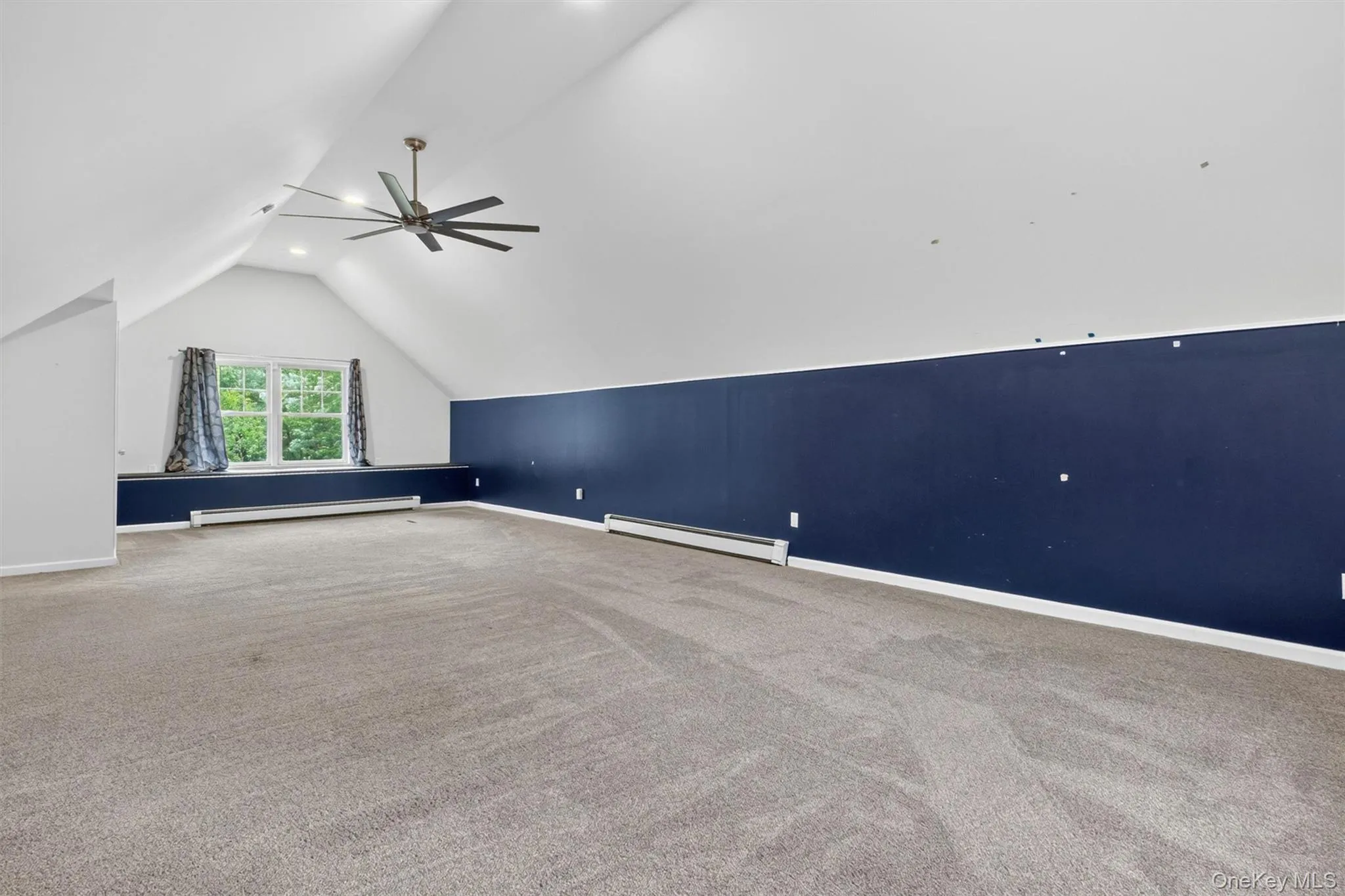 Finished attic space - wall to wall carpeting Finished attic space - wall to wall carpeting