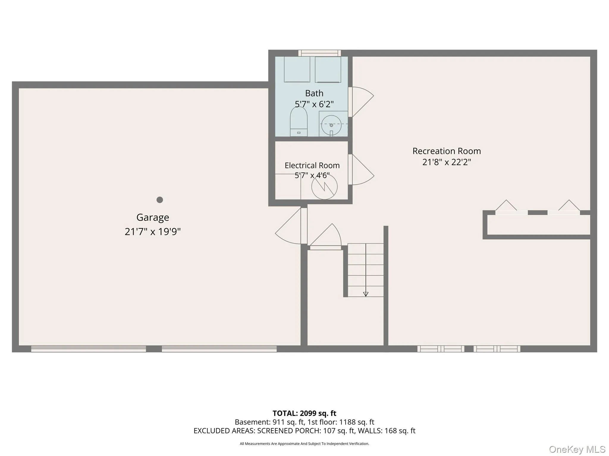 Lower level floorplan Lower level floorplan
