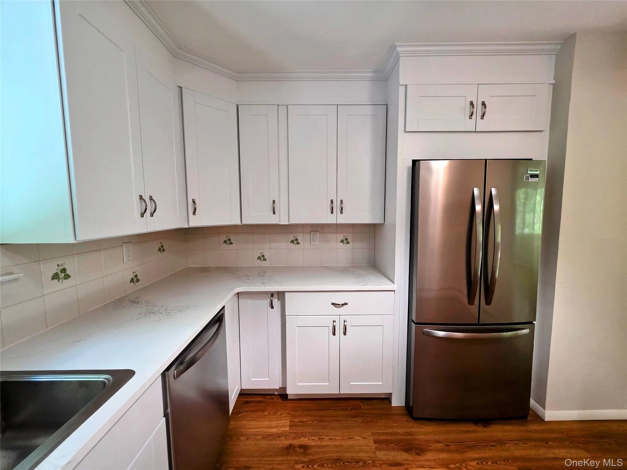 SS Refrigerator & french doors. SS Refrigerator & french doors.