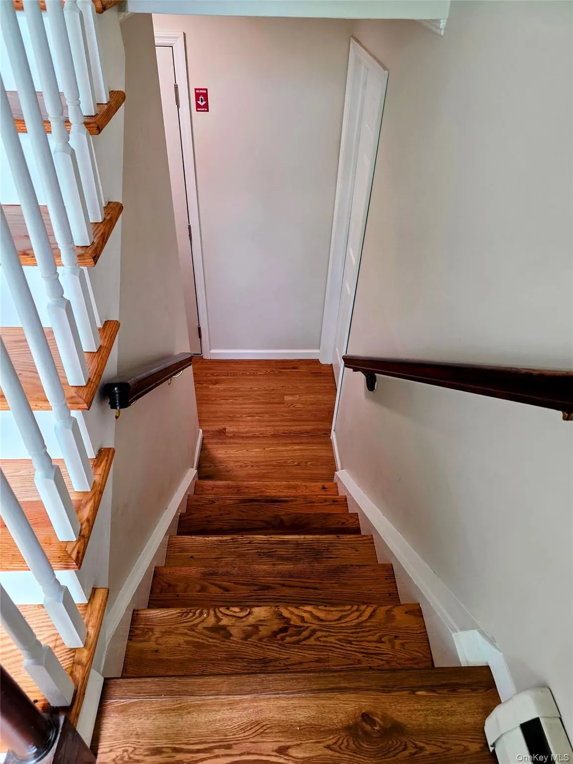Steps to the lower level. Steps to the lower level.