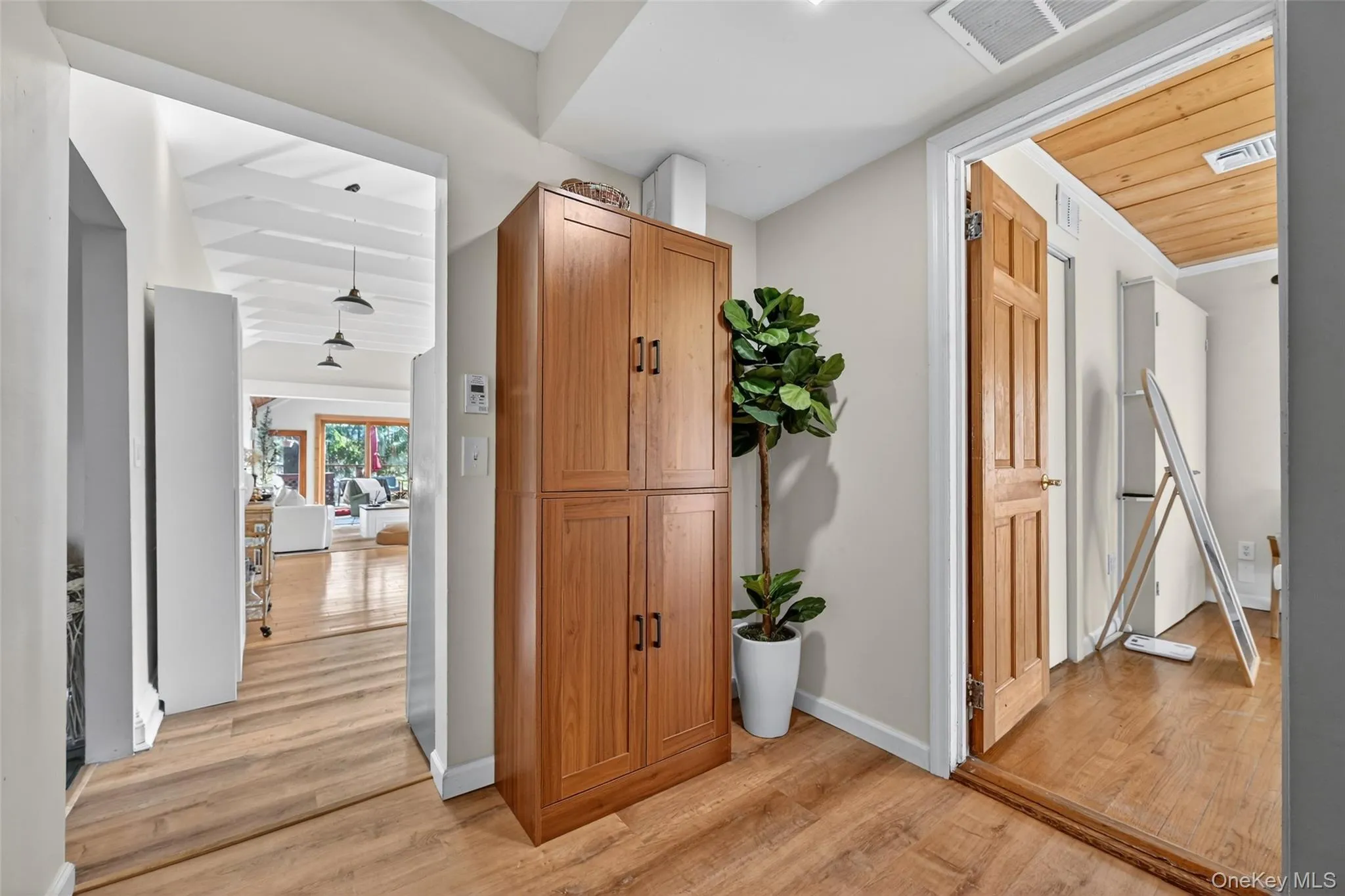 Wood-finish flooring throughout Wood-finish flooring throughout