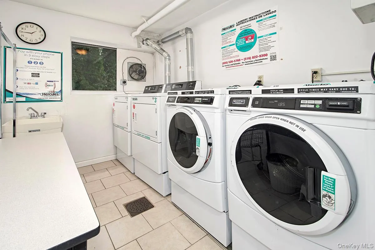 In addition to in-unit laundry there is a common laundry room. In addition to in-unit laundry there is a common laundry room.