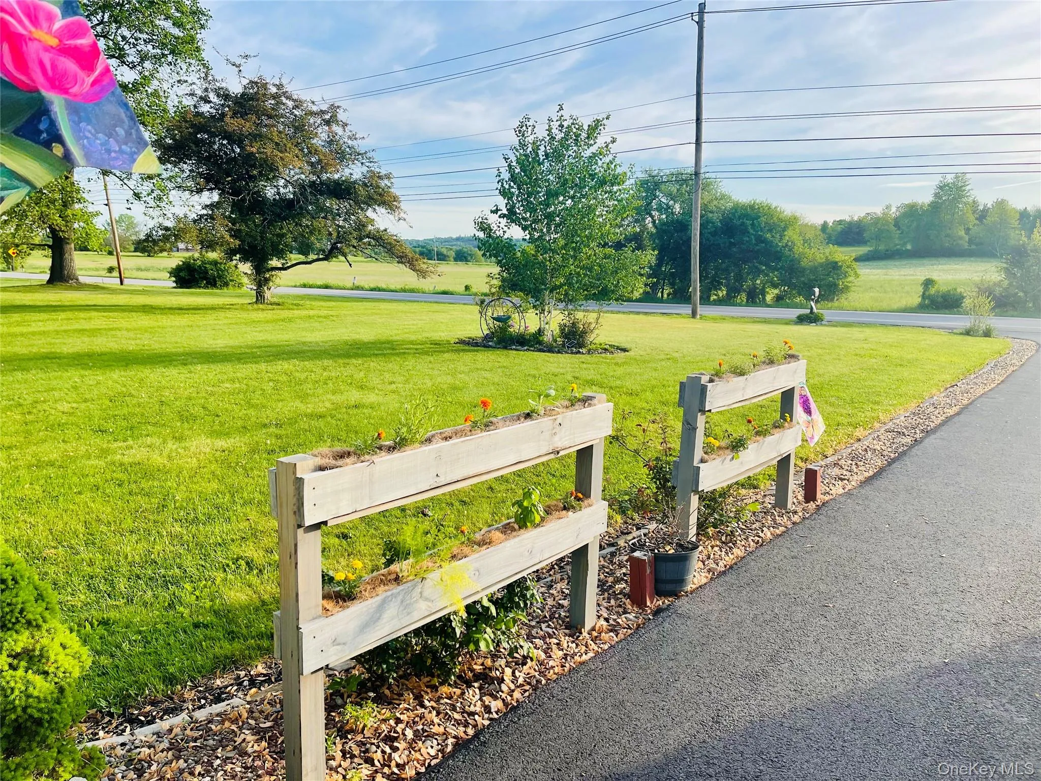 Driveway to home. Driveway to home.