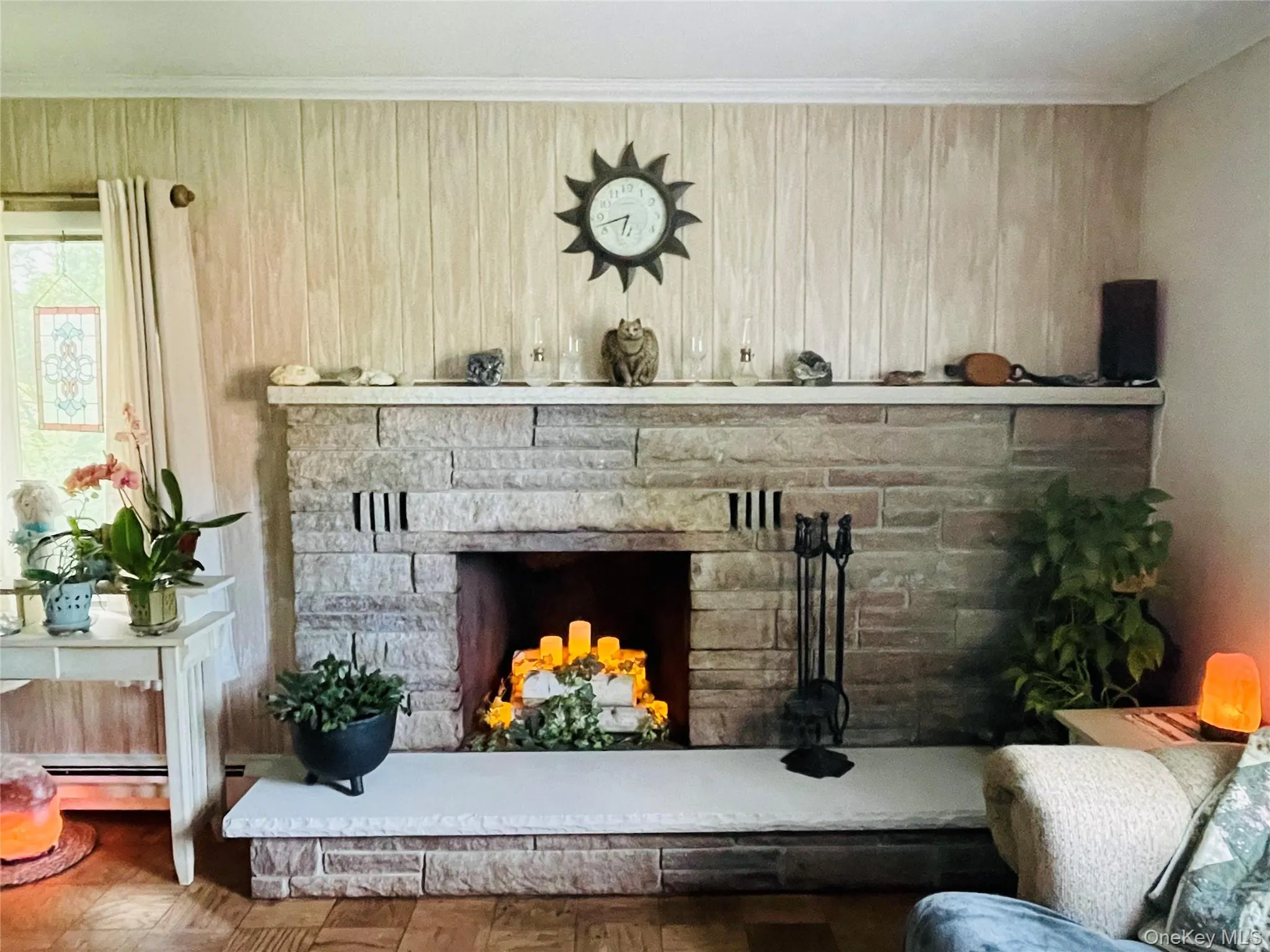 Tennessee Pink Marble Stone Fireplace located in living room. Tennessee Pink Marble Stone Fireplace located in living room.