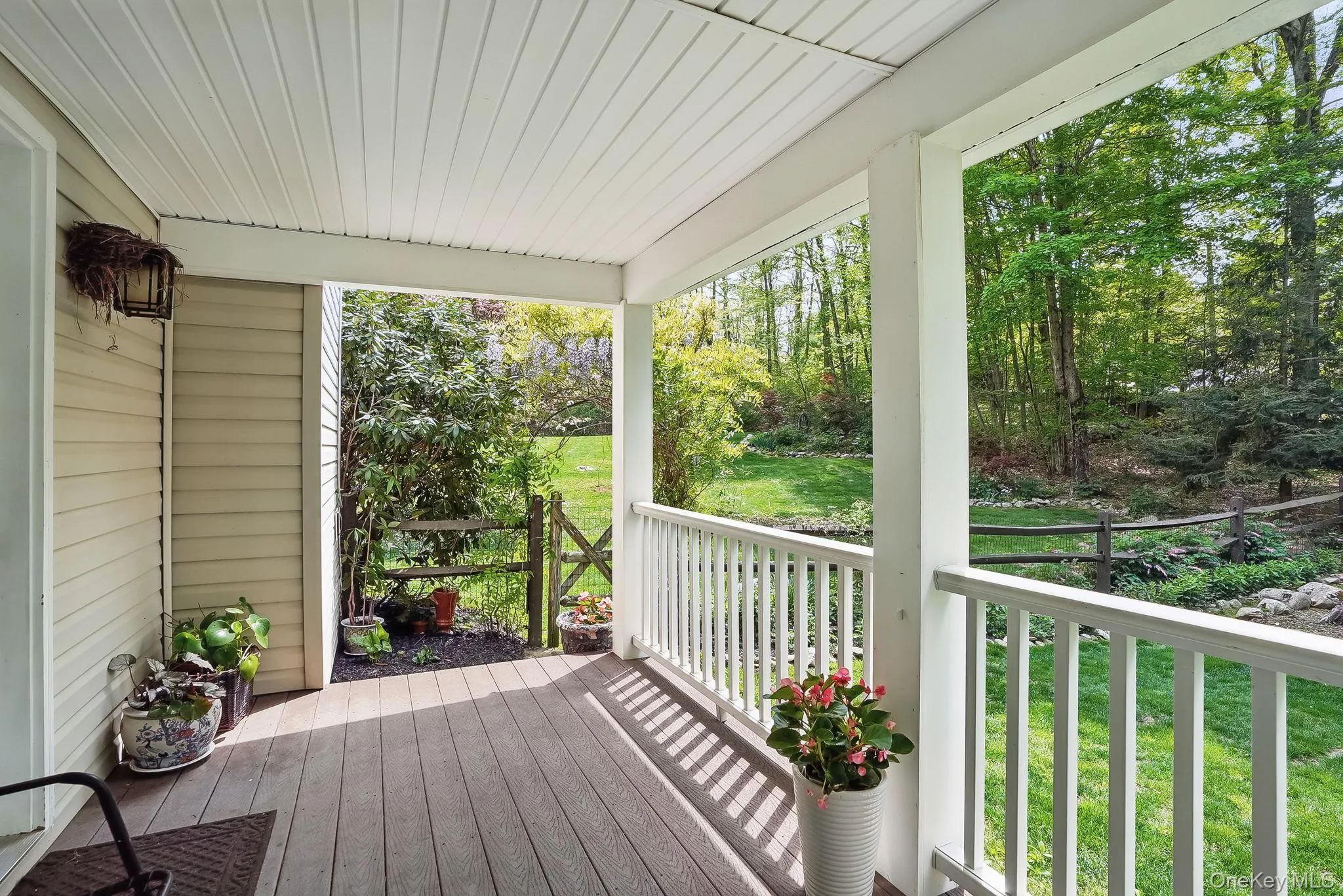 Deck with covered porch Deck with covered porch