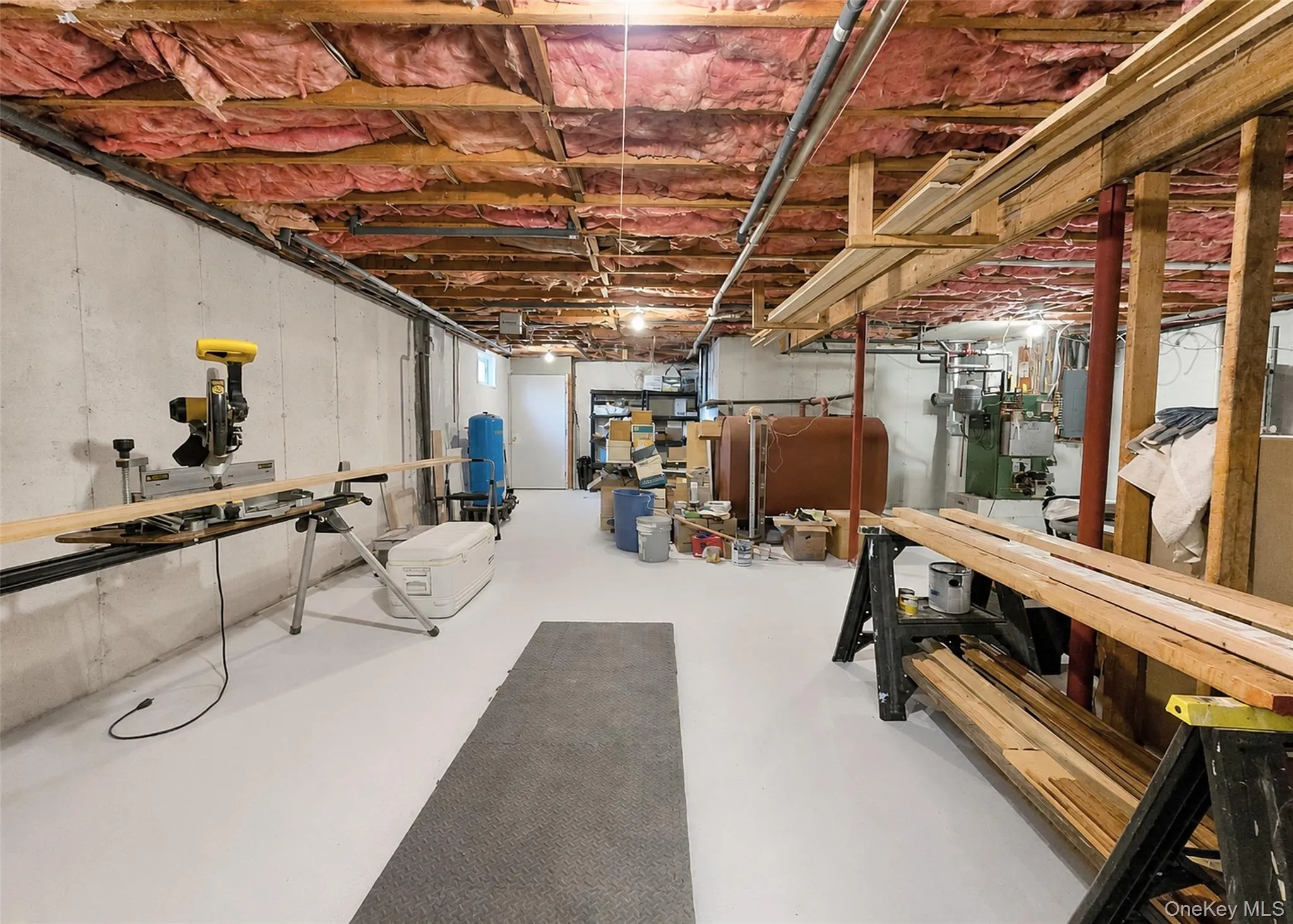 Basement with 2 - 275 gal oil tanks Basement with 2 - 275 gal oil tanks