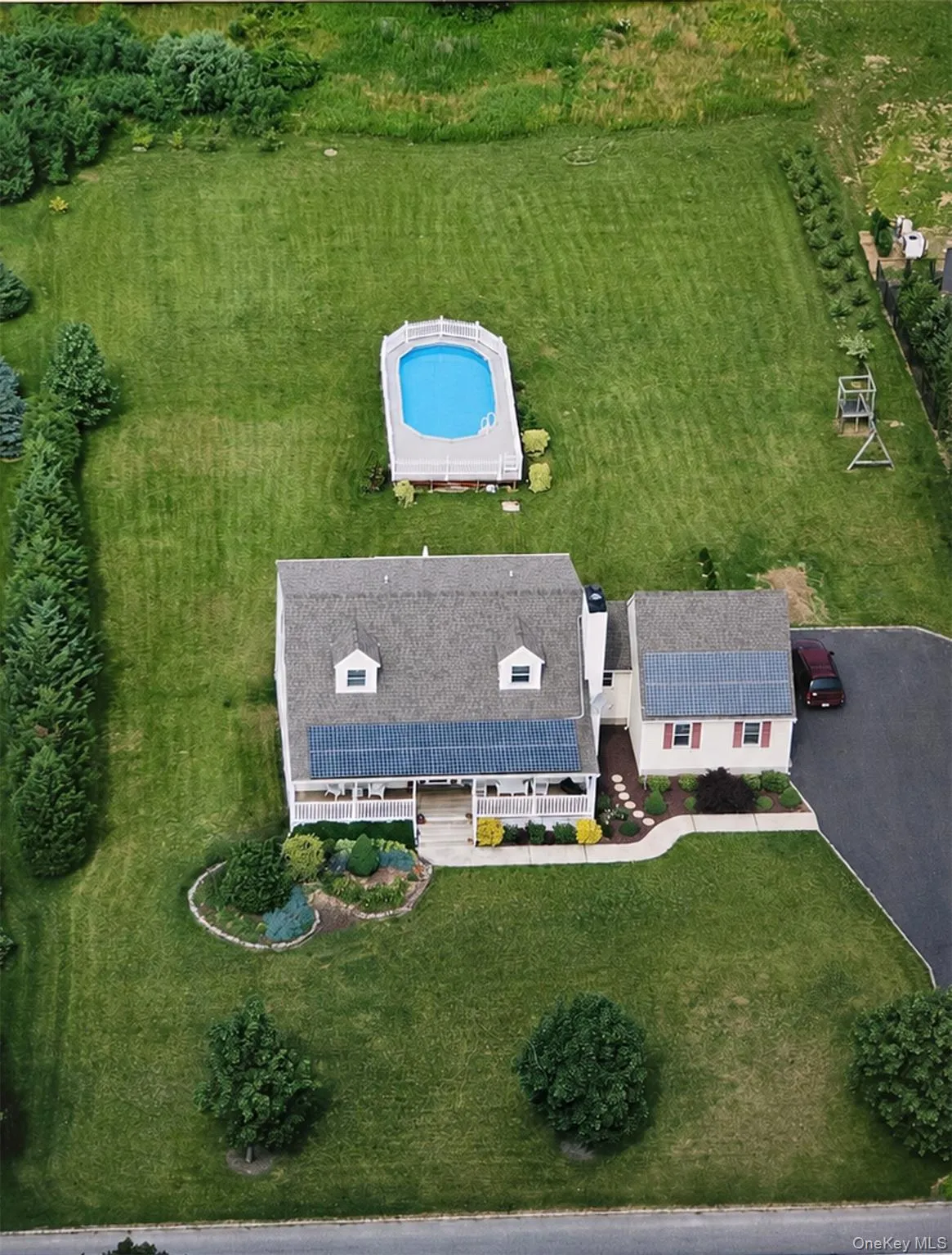 Aerial view of home and property Aerial view of home and property