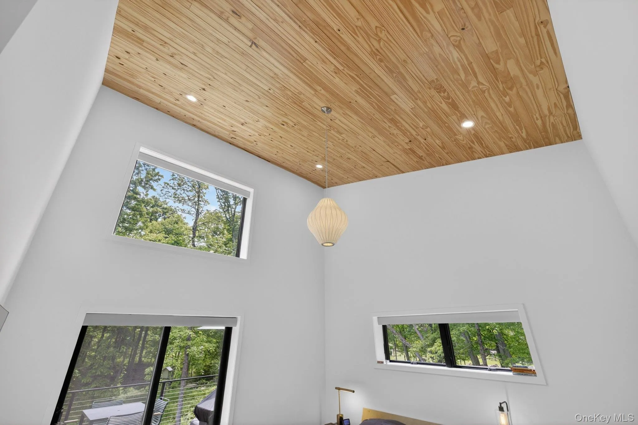 Recessed lighting and a pendant light fixture, no detail overlooked Recessed lighting and a pendant light fixture, no detail overlooked