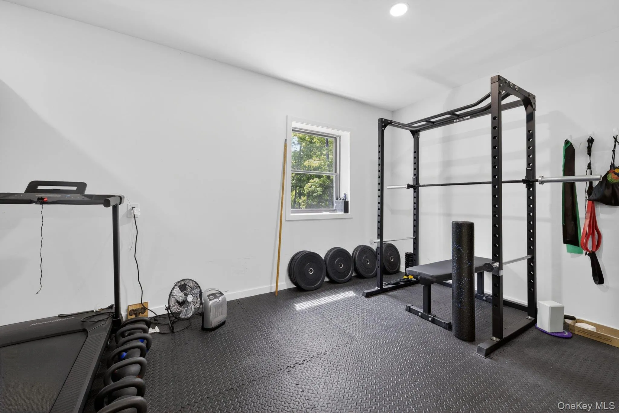 Dedicated gym in the garage Dedicated gym in the garage