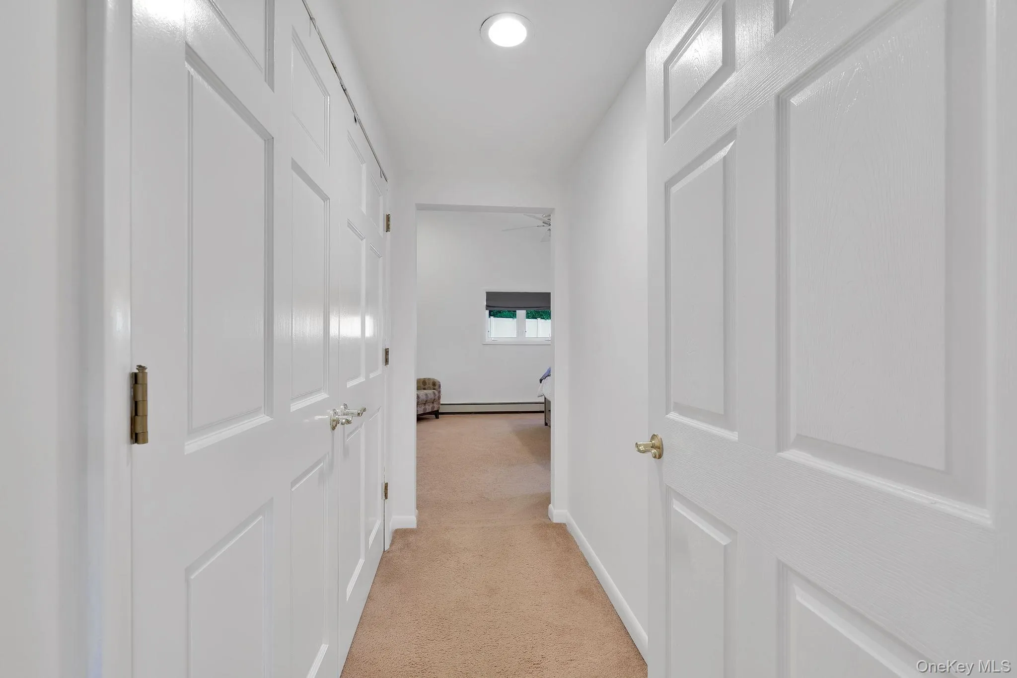 Closet lined hallway leading to Primary Bedroom 1 Closet lined hallway leading to Primary Bedroom 1
