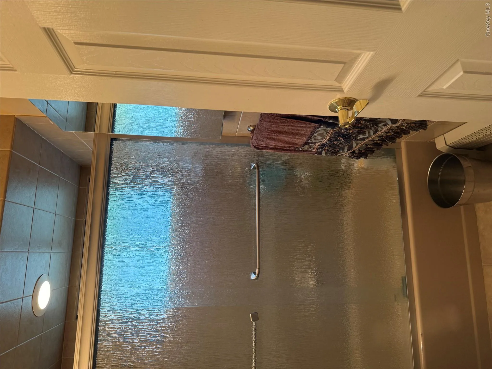 full bath with frosted doors full bath with frosted doors