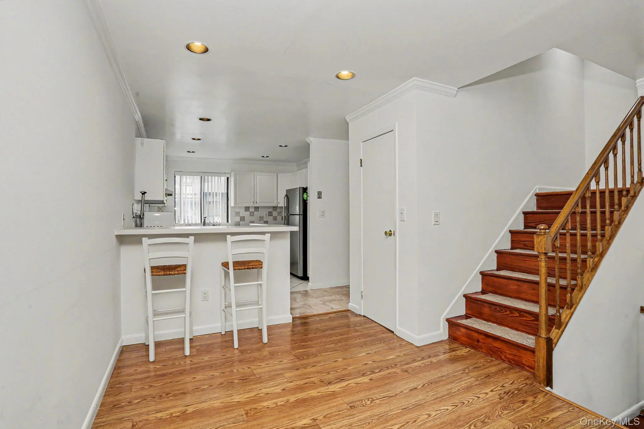 Stairs to the bedroom. Stairs to the bedroom.