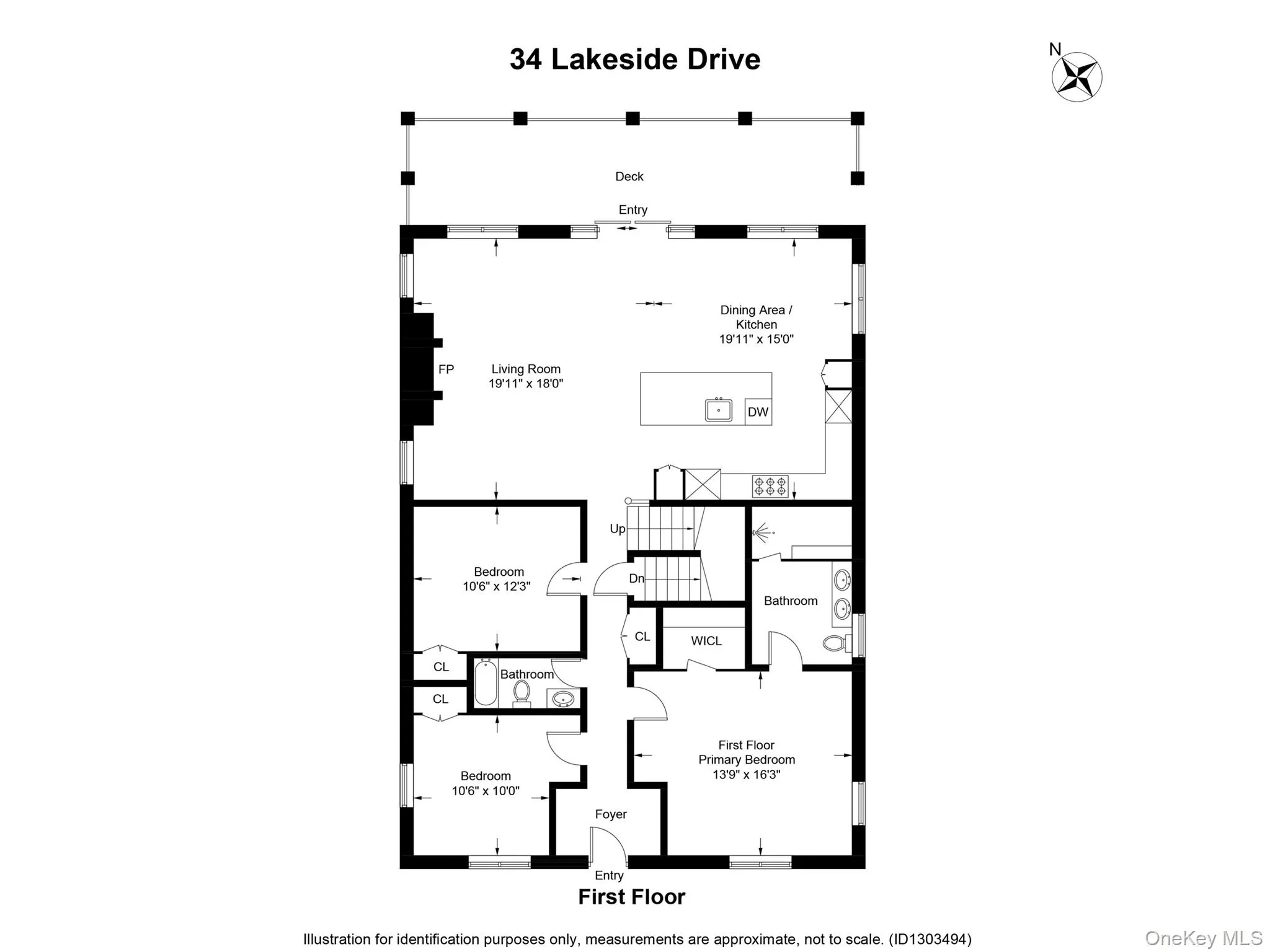 First level floor plan First level floor plan