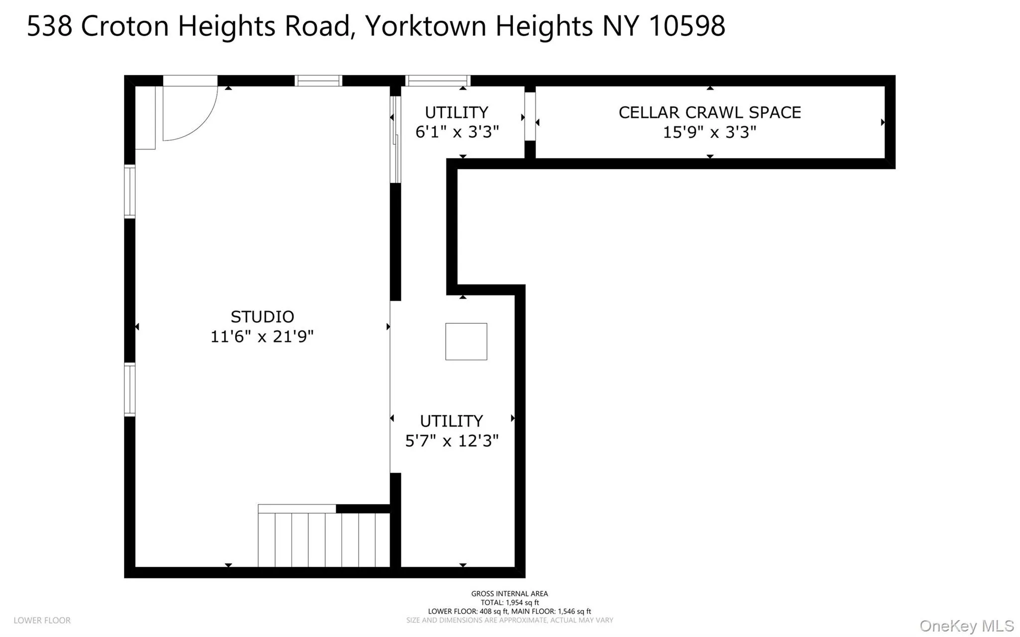 Lower level floor plan. Lower level floor plan.
