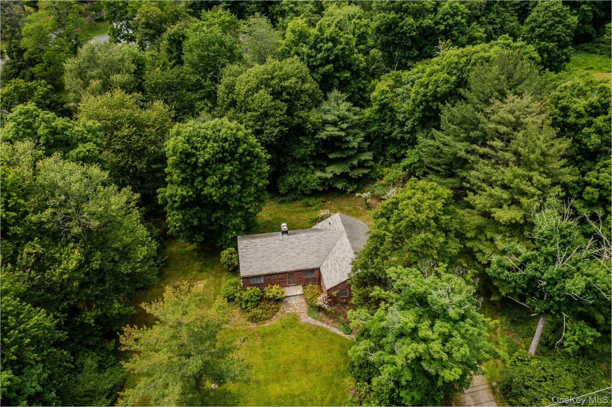 Aerial shot showing over an acre of property. Aerial shot showing over an acre of property.