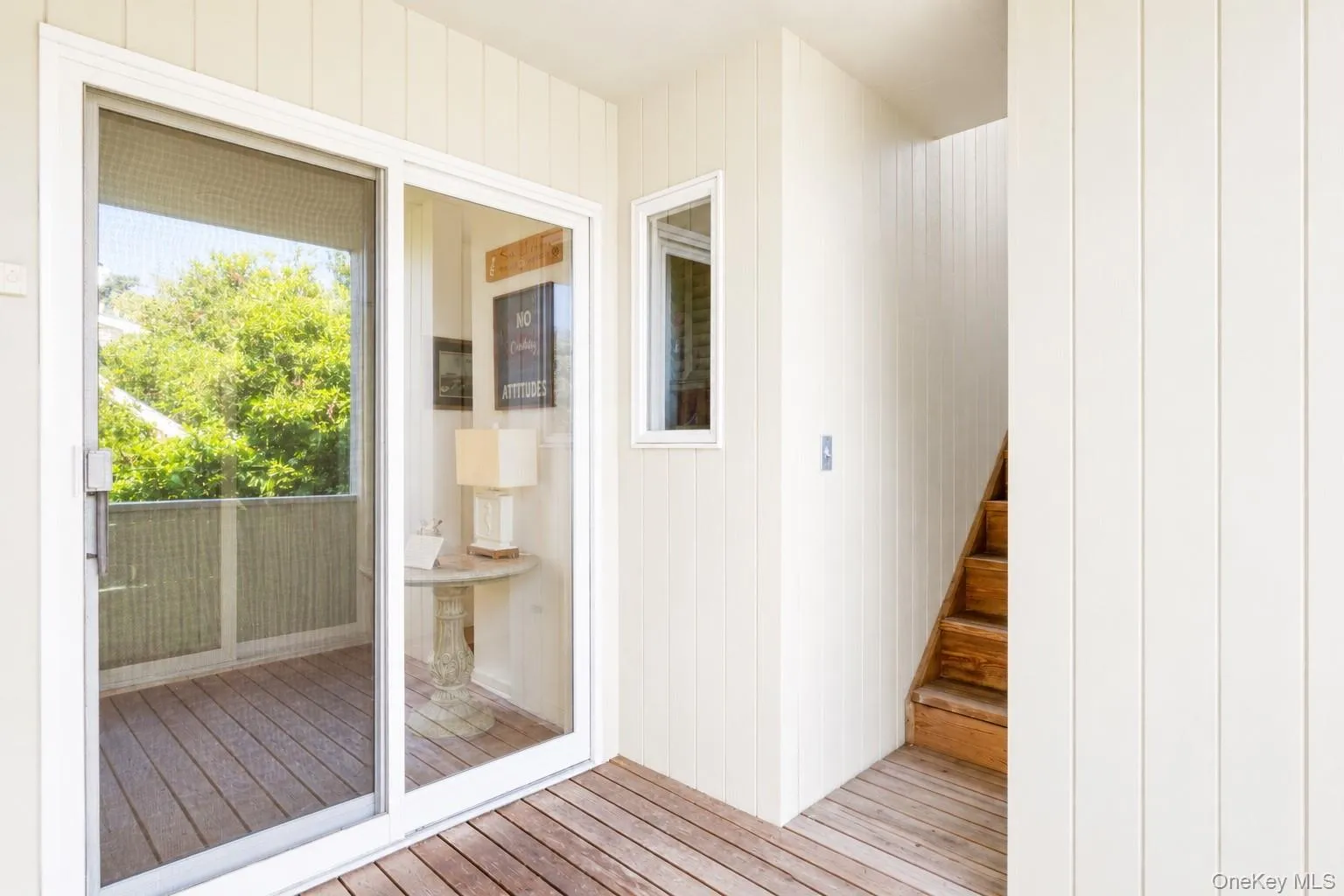 Side Entrance and Outdoor Stairway to Second Floor Deck Side Entrance and Outdoor Stairway to Second Floor Deck