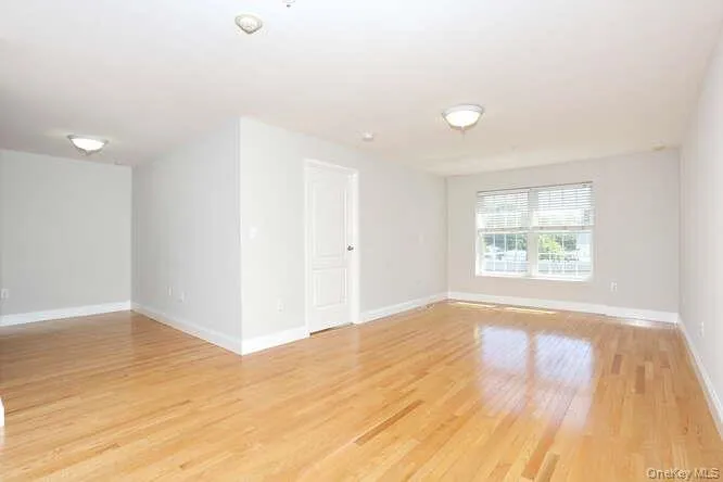 Unfurnished room with light wood-type flooring and baseboards Unfurnished room with light wood-type flooring and baseboards