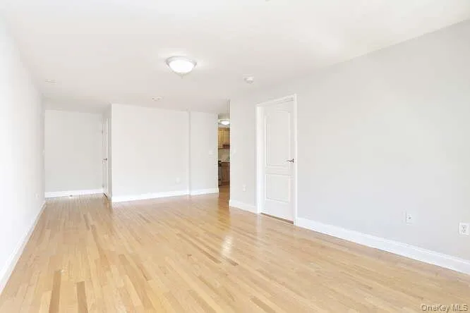 Spare room featuring light wood-style flooring and baseboards Spare room featuring light wood-style flooring and baseboards